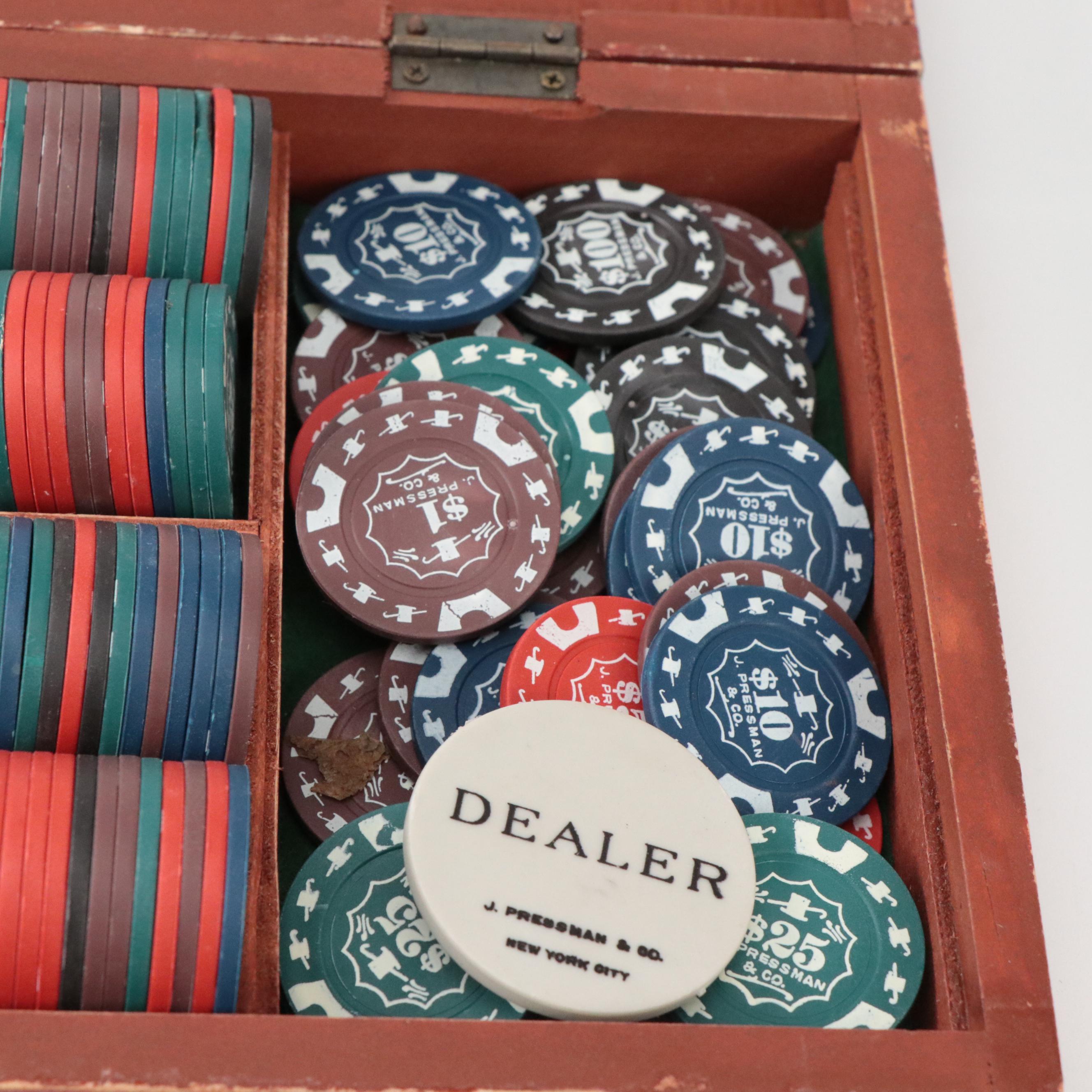 J. Pressman & Co. Poker Set and Tiffany & Co. Playing Cards