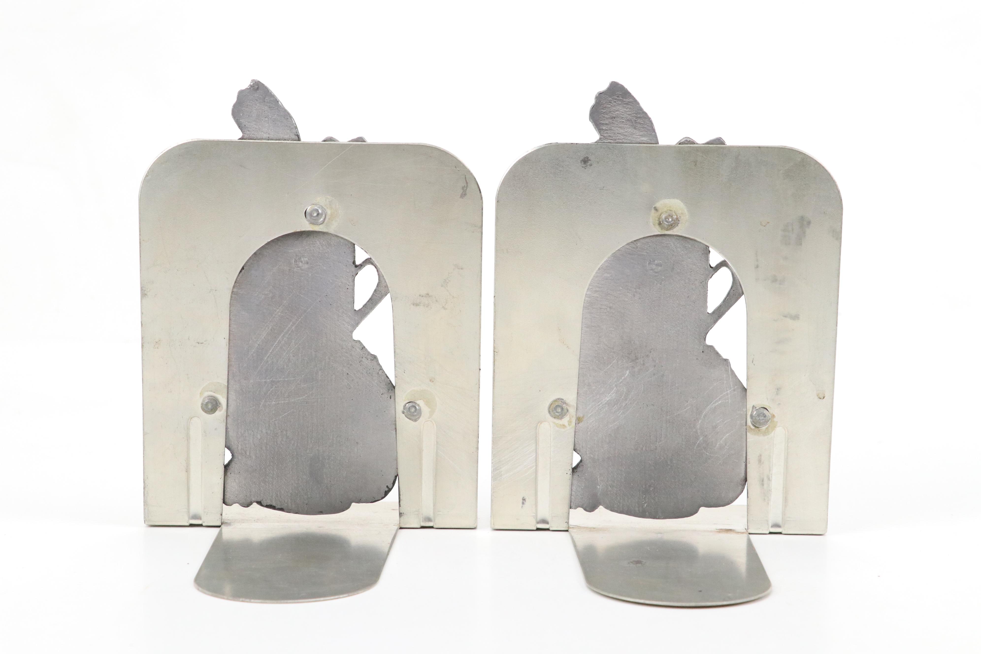 Cast Iron Sundial, Golfer Bookend and Pair of Golf Bag Bookends