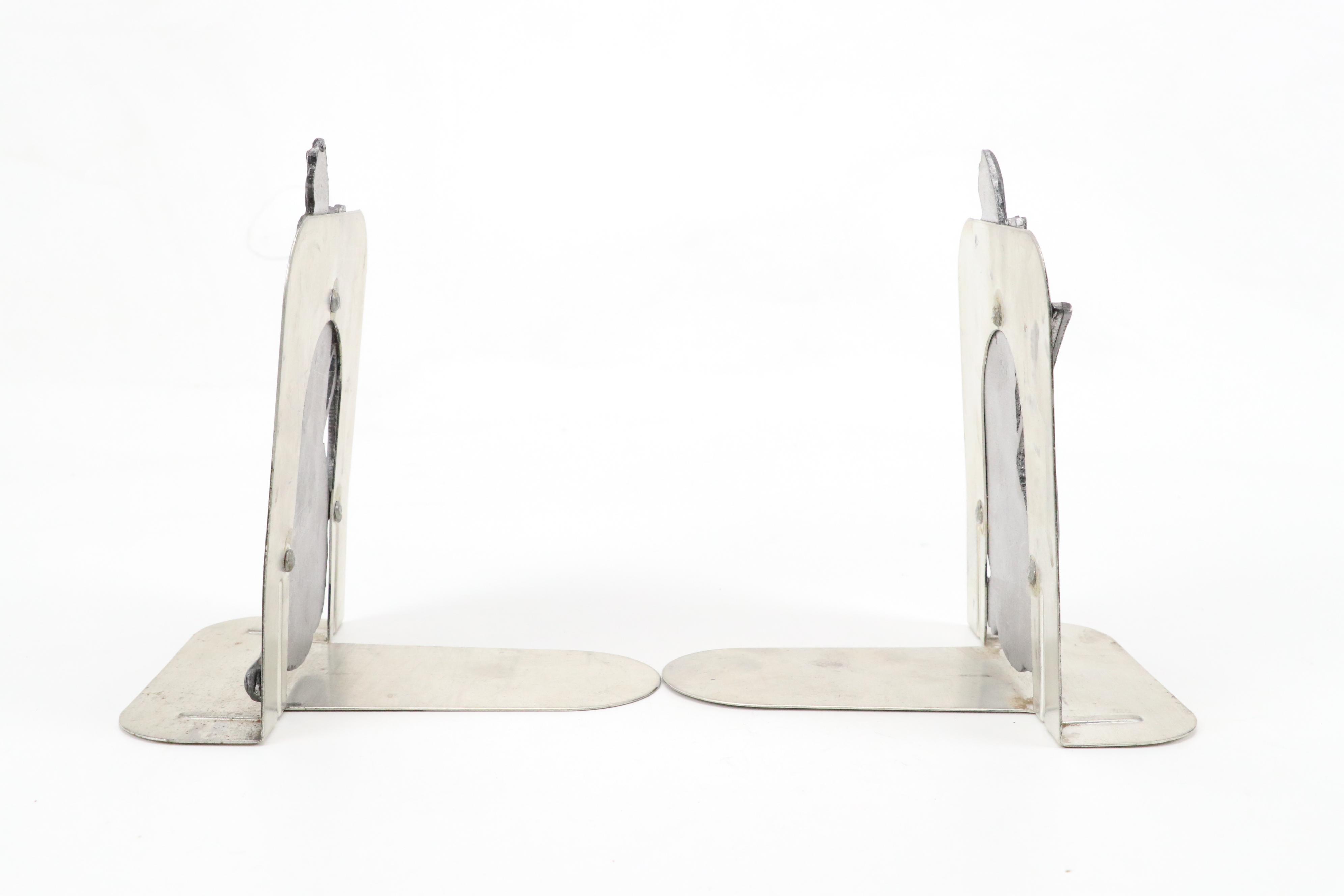 Cast Iron Sundial, Golfer Bookend and Pair of Golf Bag Bookends