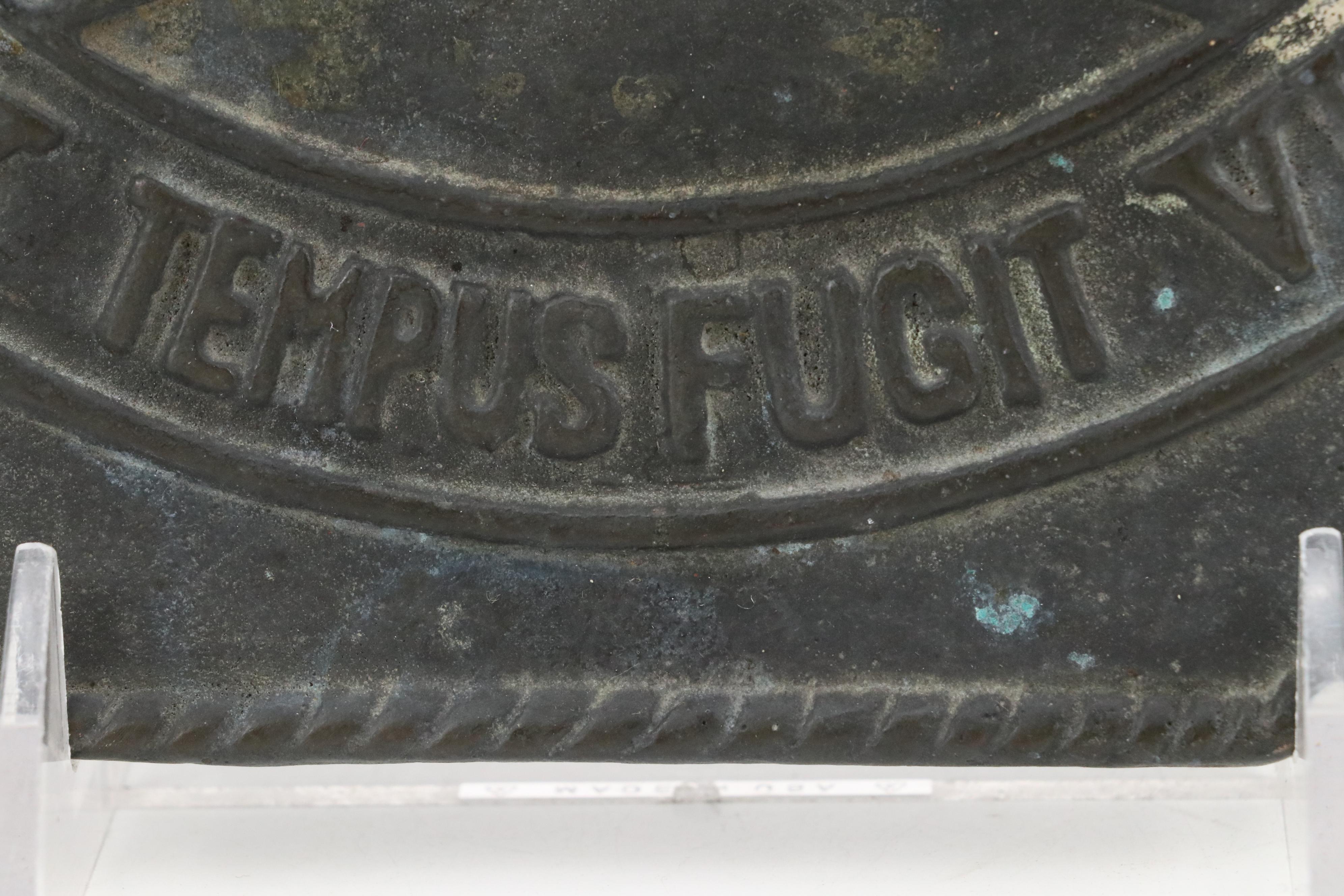 Cast Iron Sundial, Golfer Bookend and Pair of Golf Bag Bookends