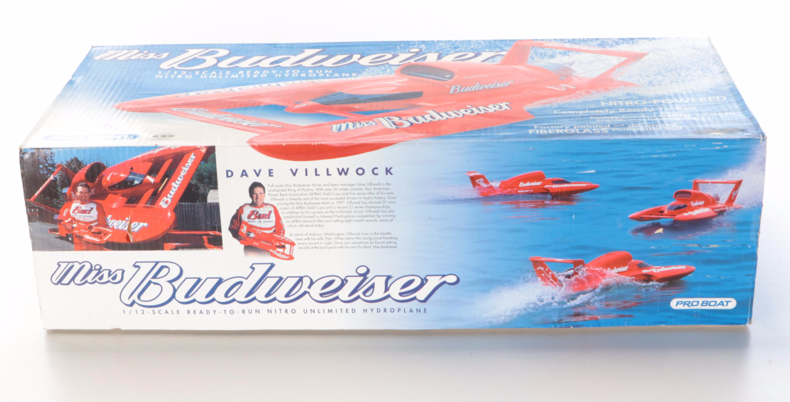Pro Boat "Miss Budweiser" RC Model Boat, 2002