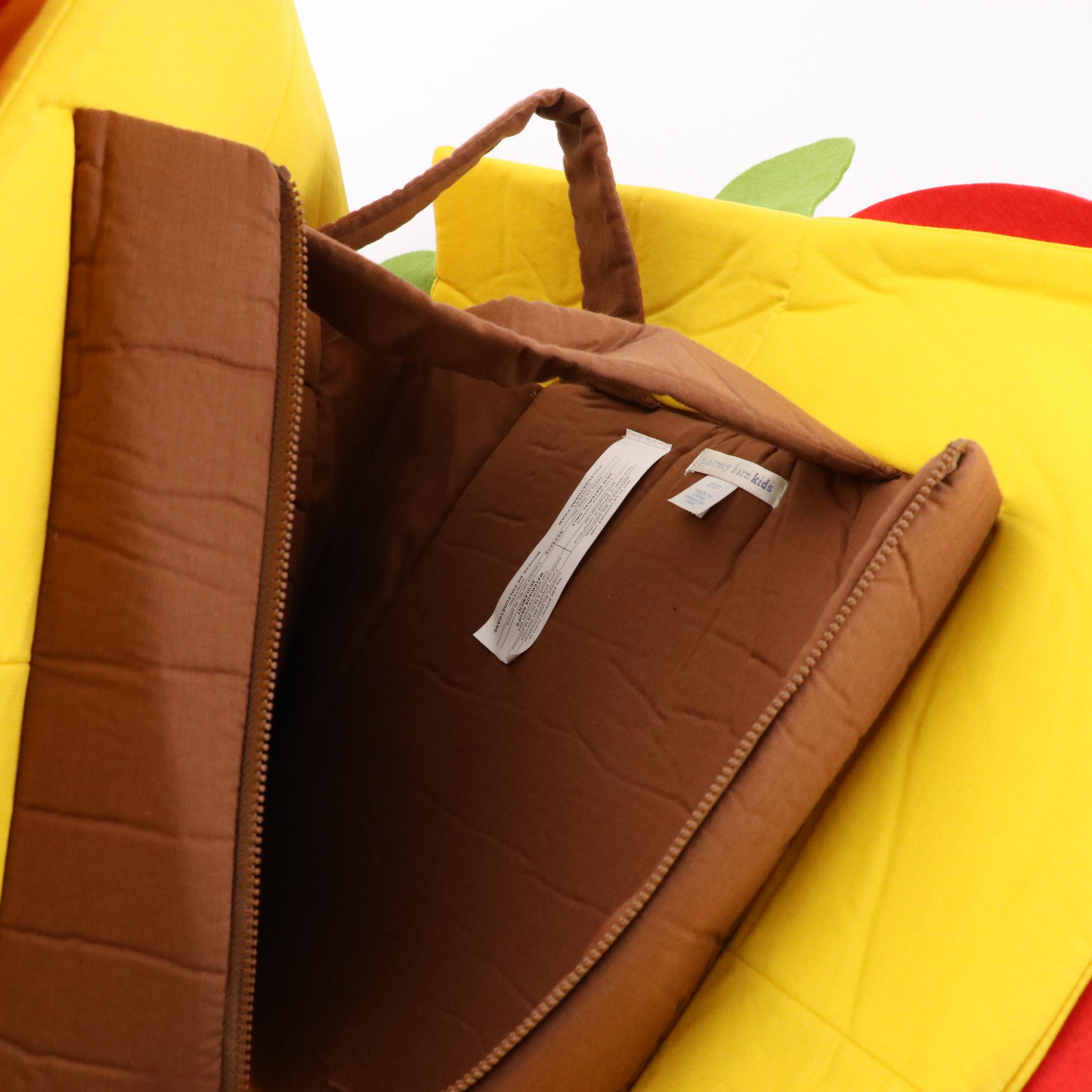 Pottery Barn Kids Hamburger Halloween Costume and Pumpkin Trick-or-Treating Bags