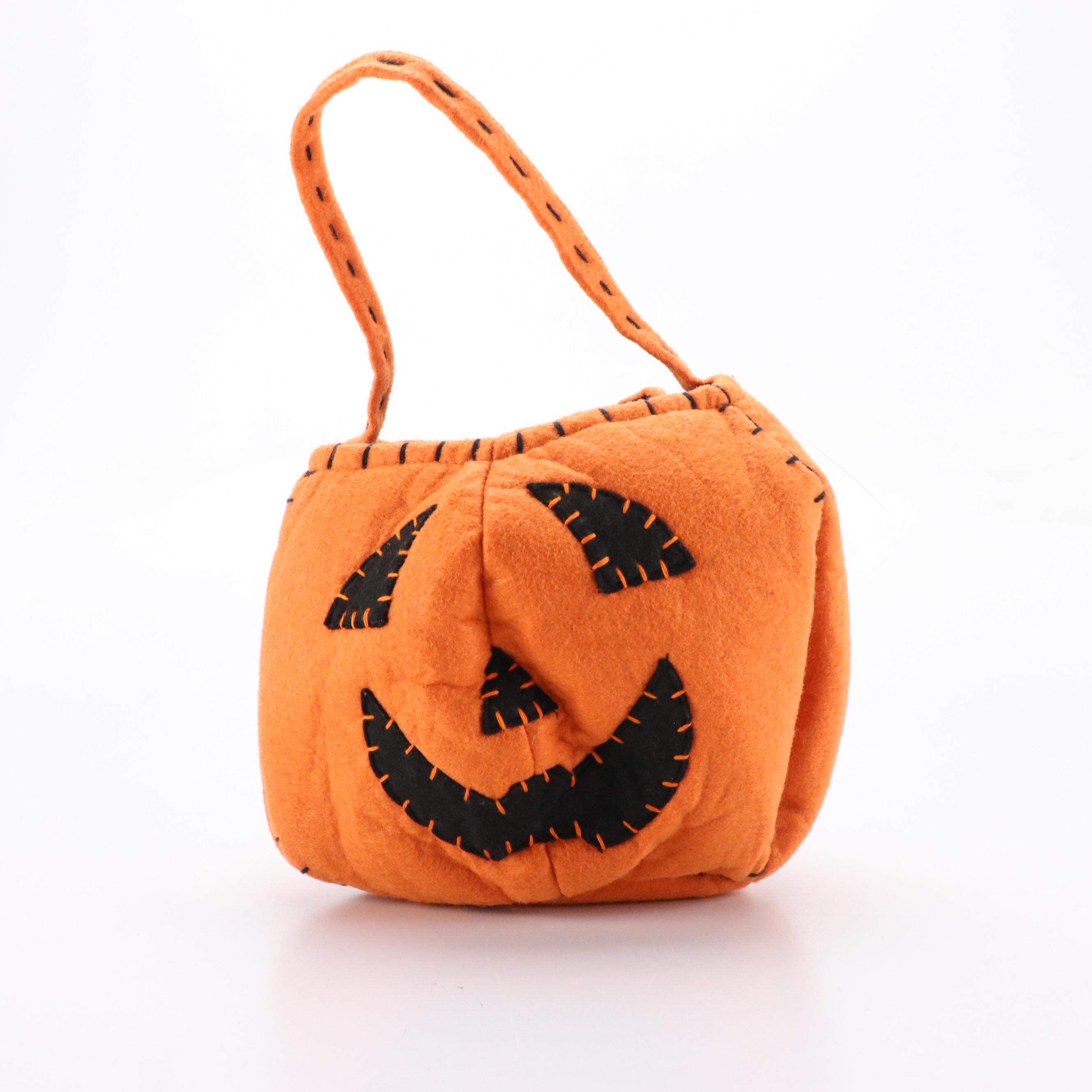 Pottery Barn Kids Hamburger Halloween Costume and Pumpkin Trick-or-Treating Bags