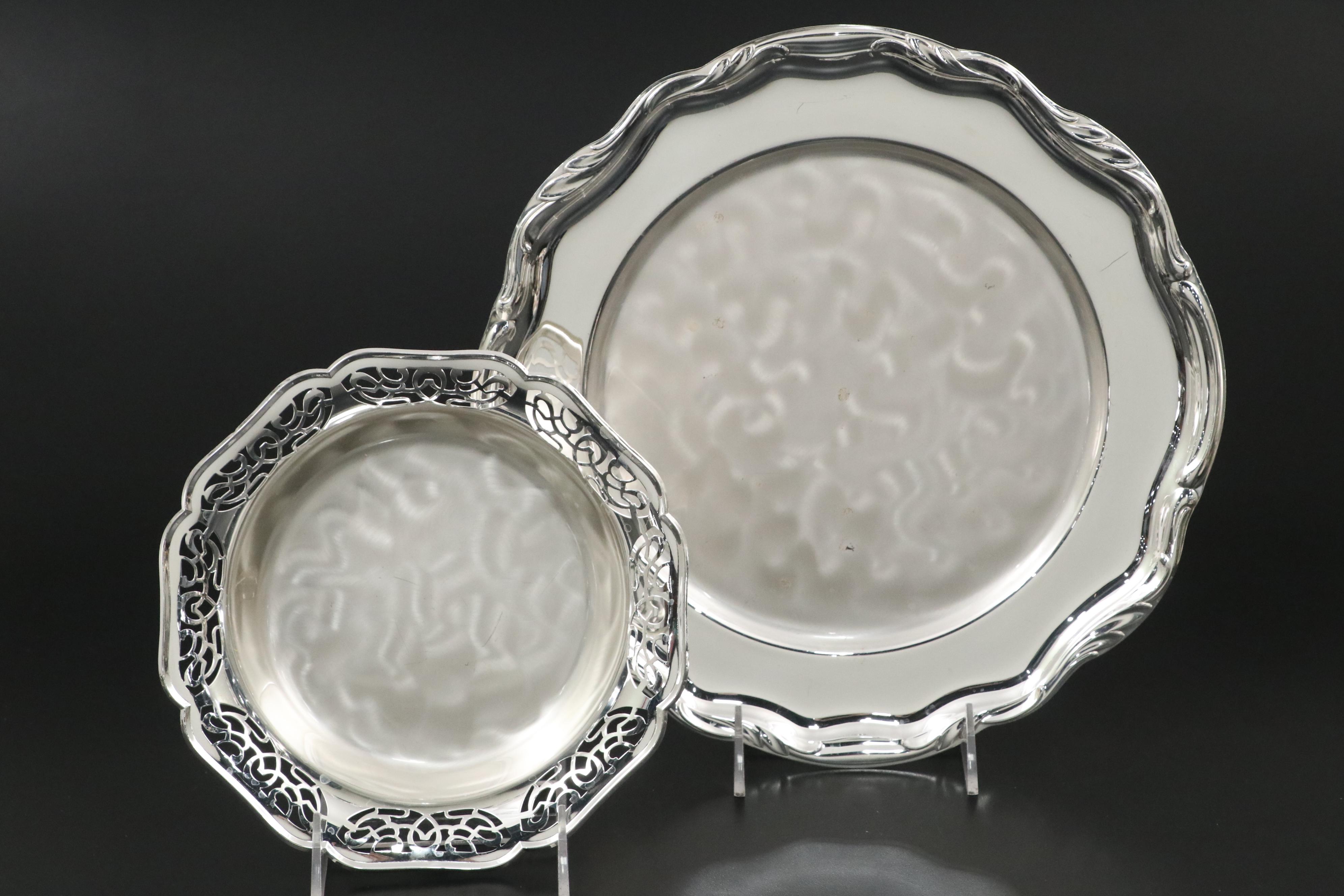 WMA Rogers "Carol" Silver Plate Coffee and Tea Service with Other Décor