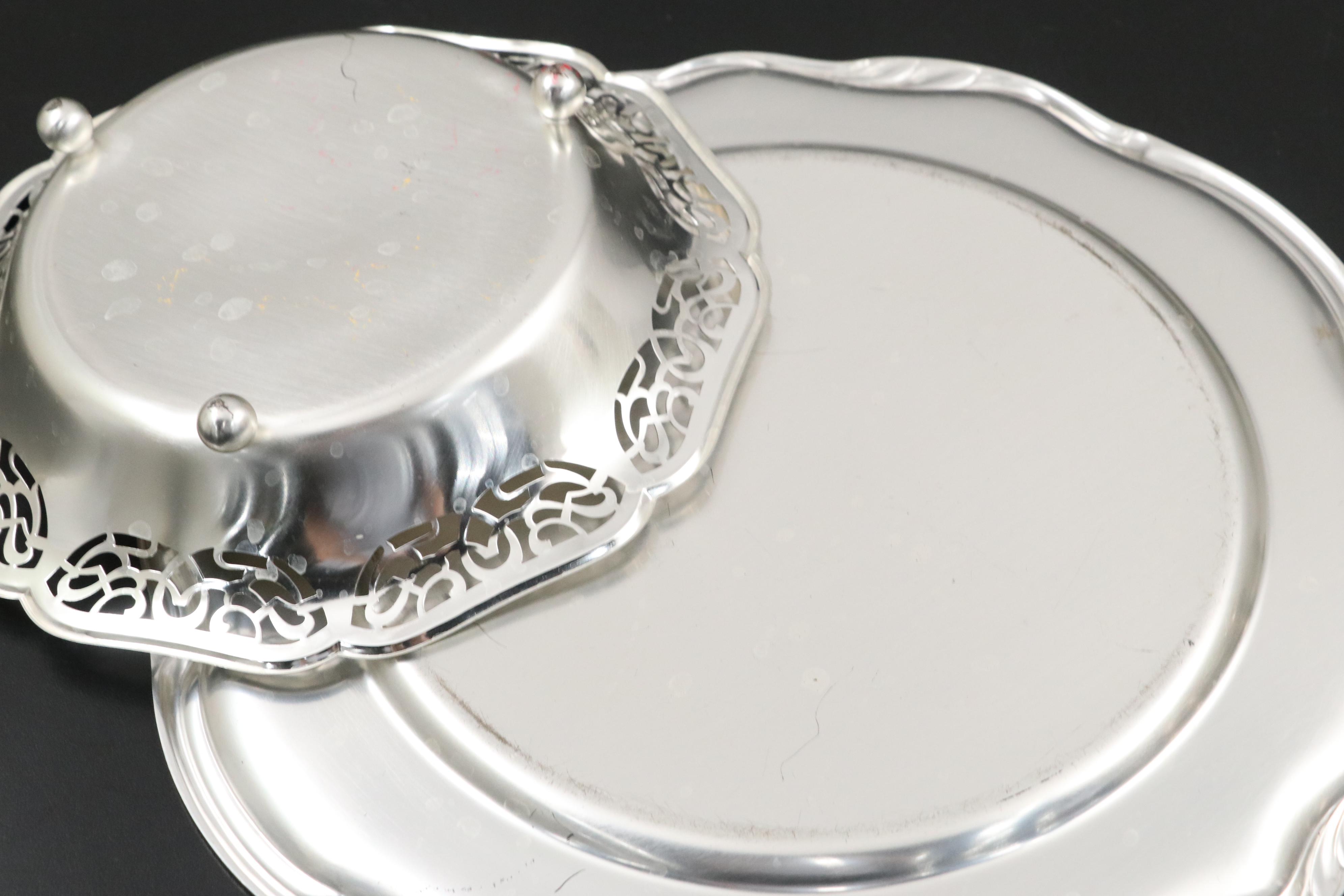 WMA Rogers "Carol" Silver Plate Coffee and Tea Service with Other Décor