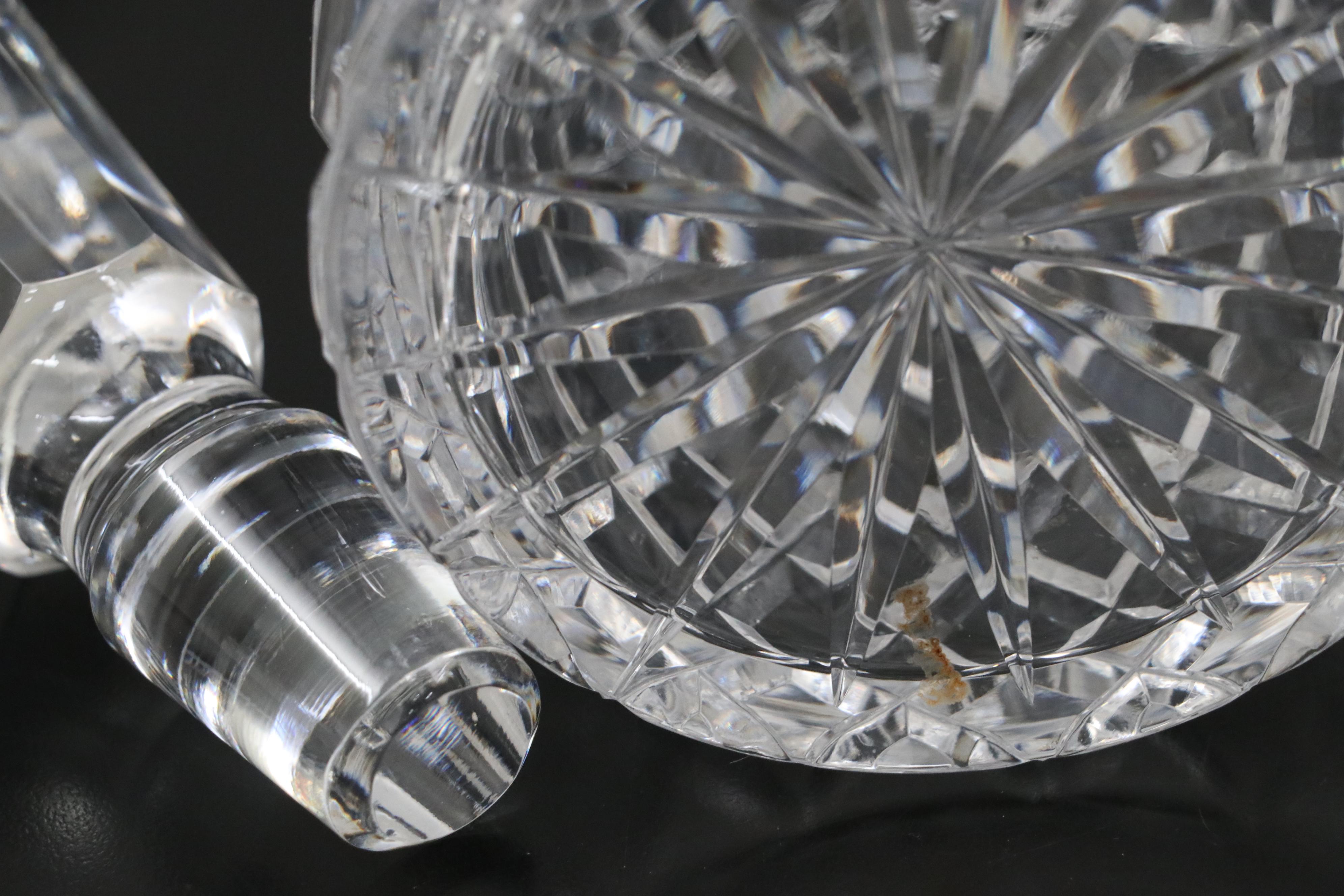 Waterford "Alana" Crystal Decanter with Other Crystal Decanters