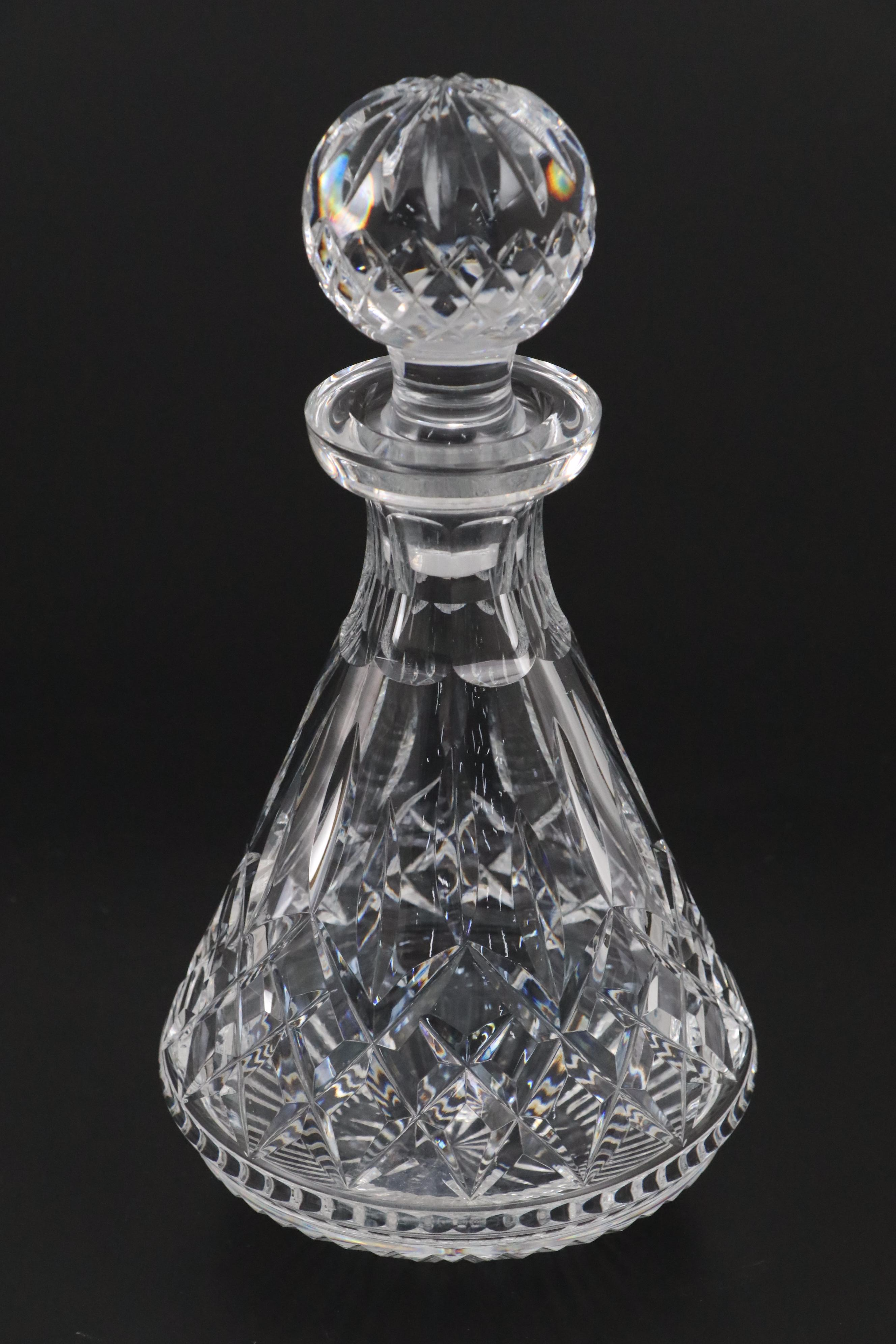 Waterford "Alana" Crystal Decanter with Other Crystal Decanters