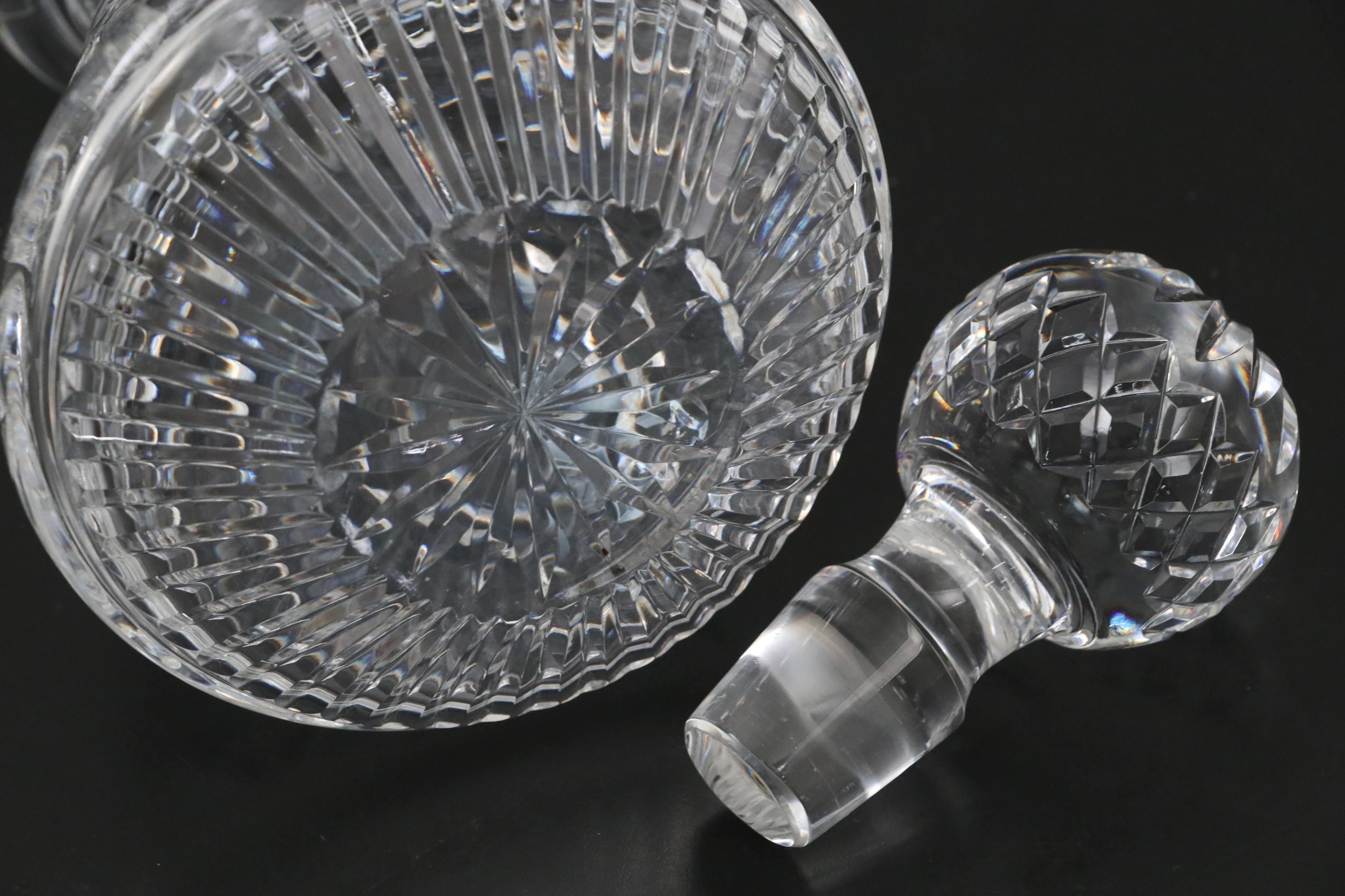 Waterford "Alana" Crystal Decanter with Other Crystal Decanters