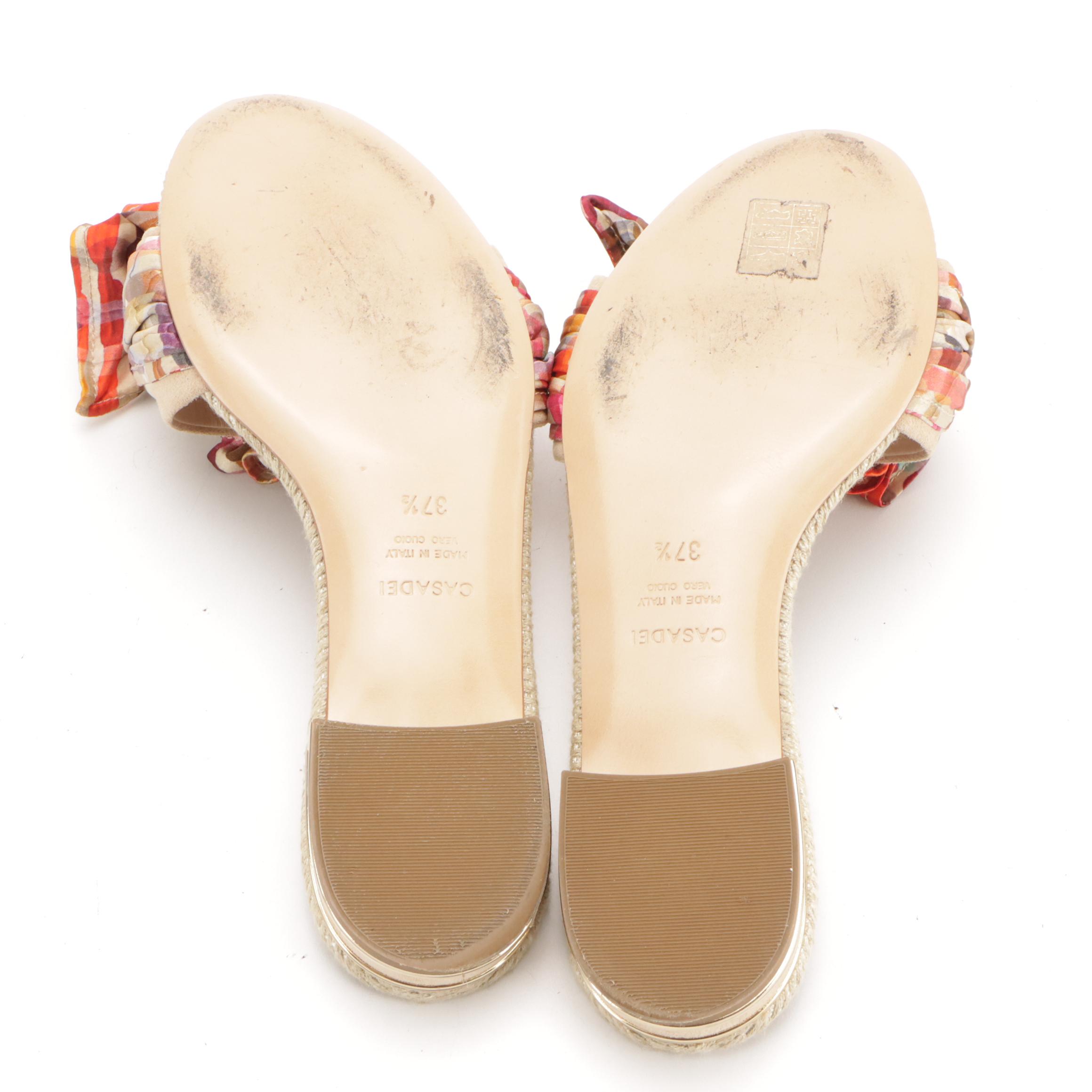 Jeffery Campbell Leather Flats and Casadei Sandals with Chain Detailing