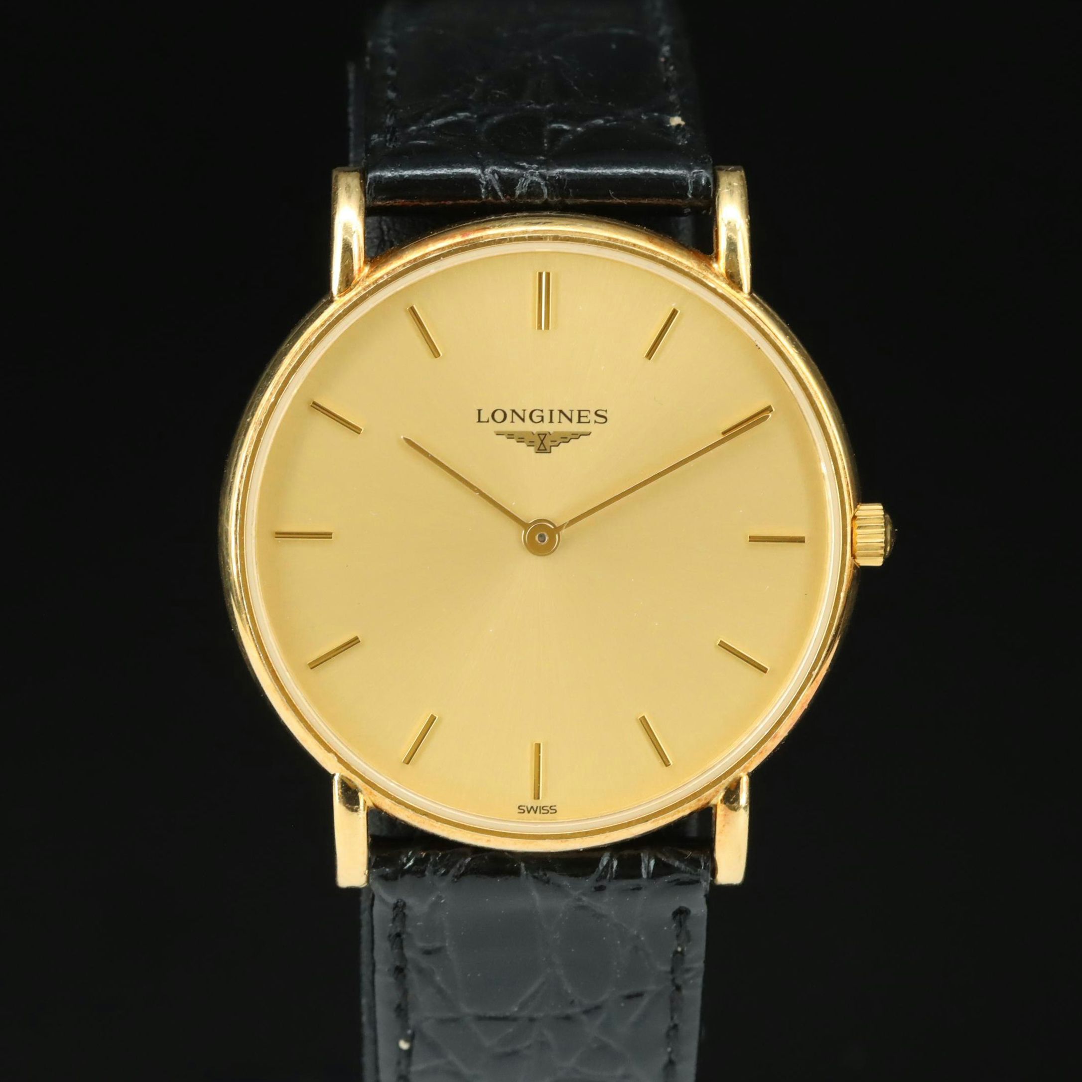 18K Longines Presence L4.802.6 Quartz Watch