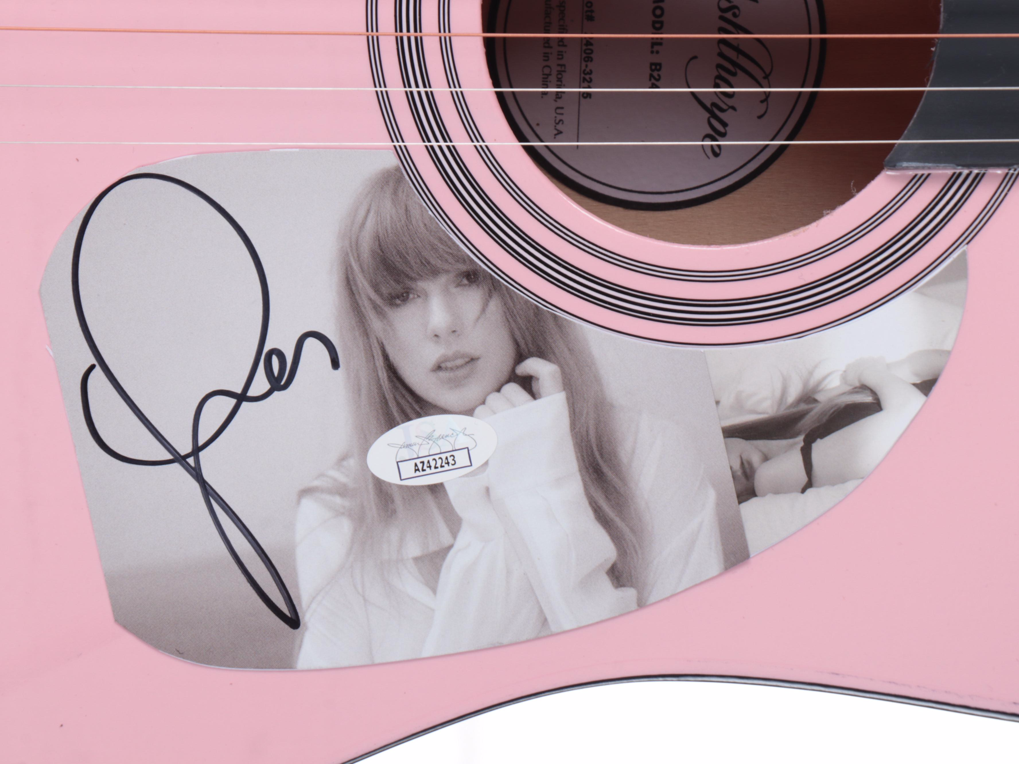 Taylor Swift Decal-Signed Ashthorpe Acoustic Guitar, JSA