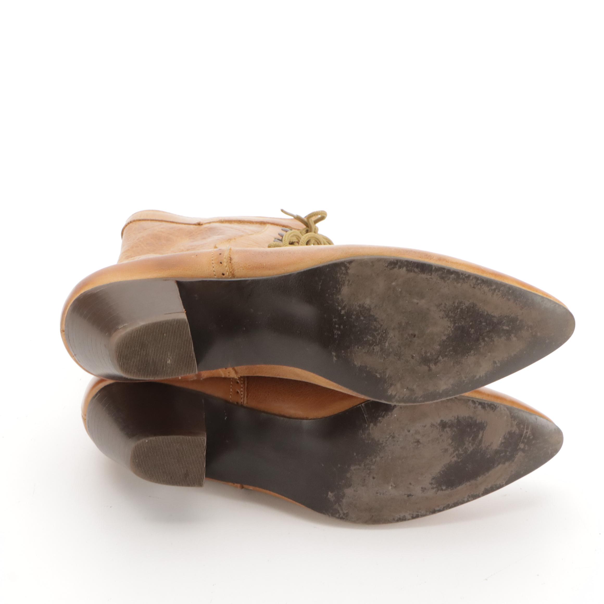 Lauren Ralph Lauren Mimi Pointed-Toe Boots, Oak Tree Farms Victorian-Style Boots