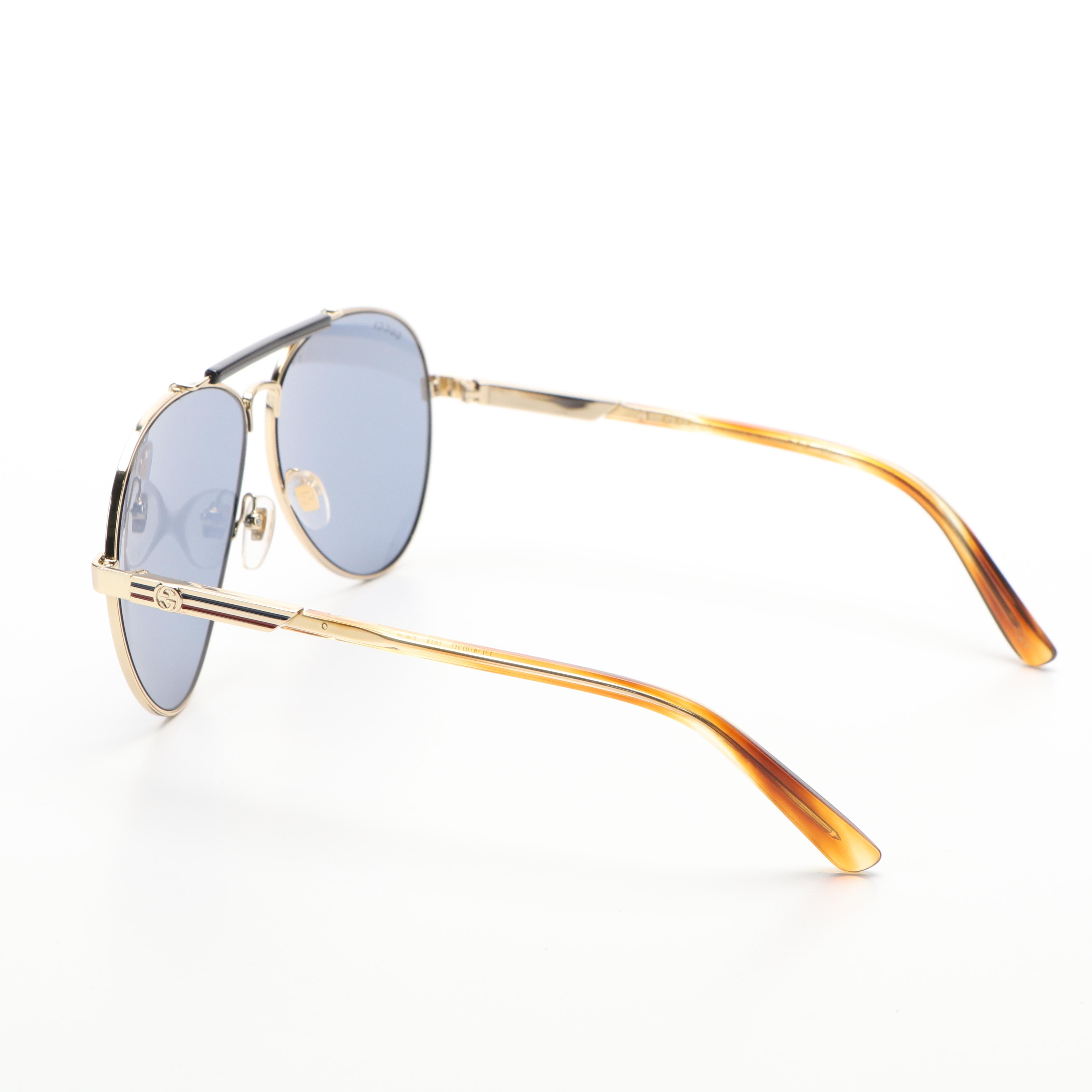 Gucci GG1287S 004 Aviator Sunglasses with Case