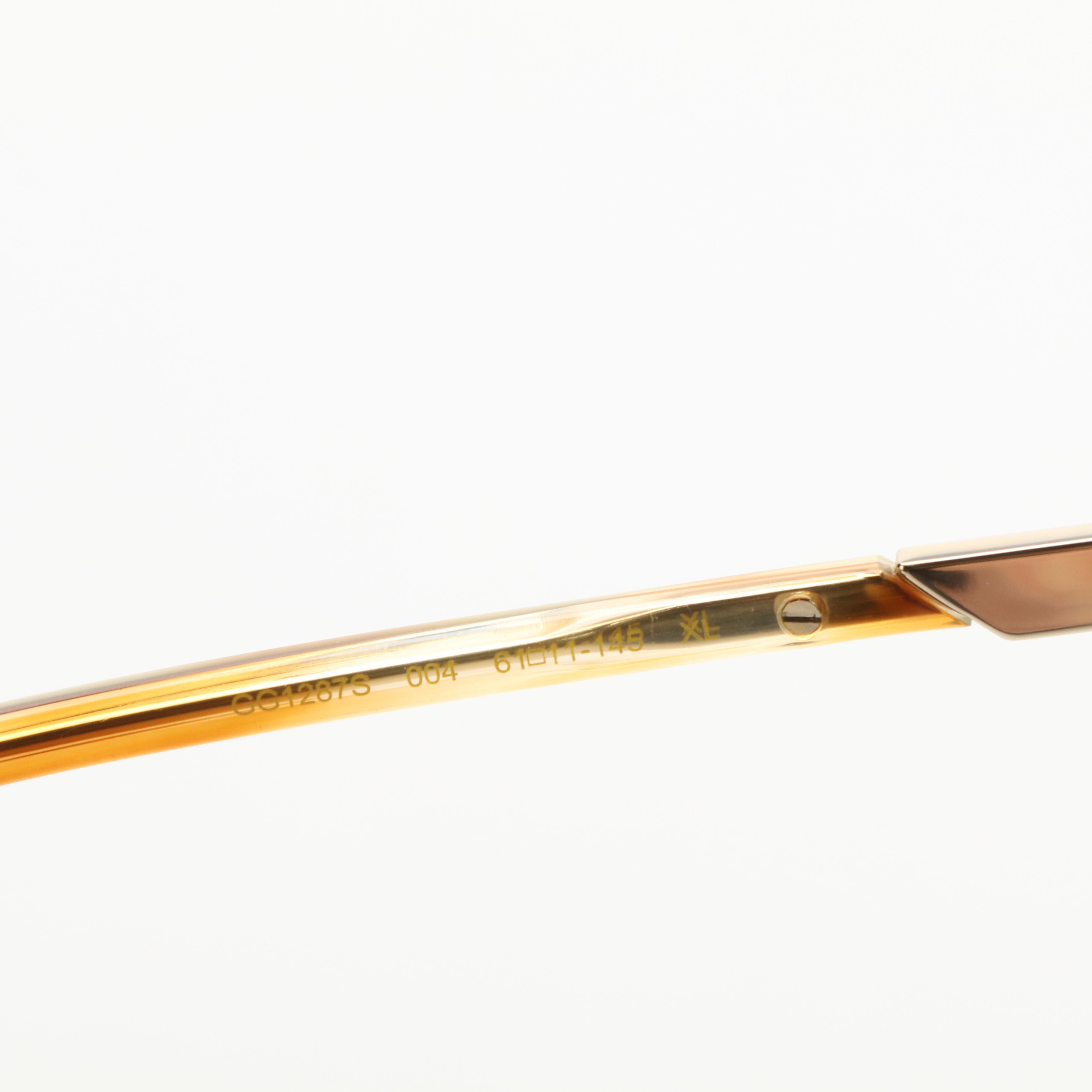 Gucci GG1287S 004 Aviator Sunglasses with Case