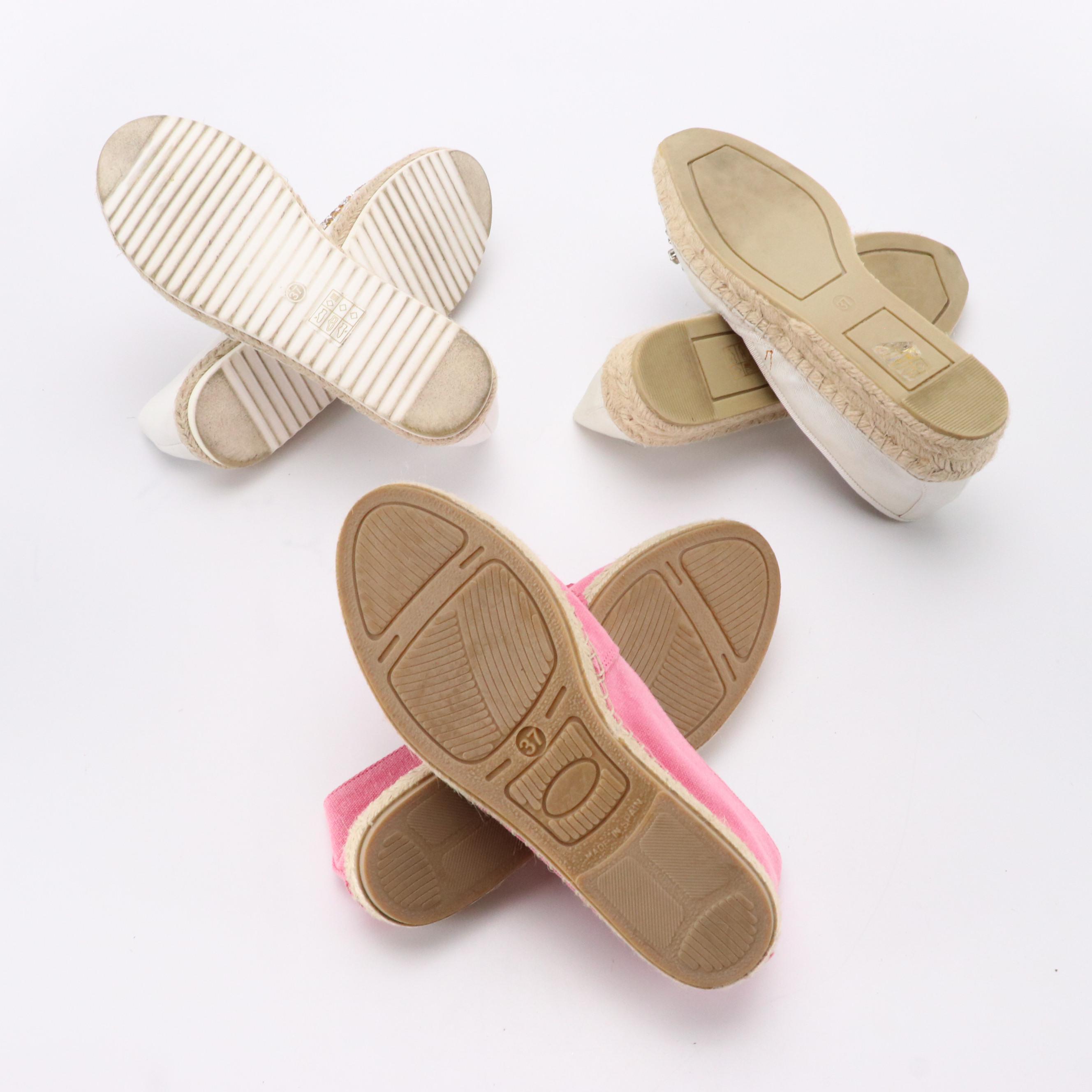 Kanna Pink Canvas, Laura Biagiotti and Bibi Lou Embellished Espadrilles Flats