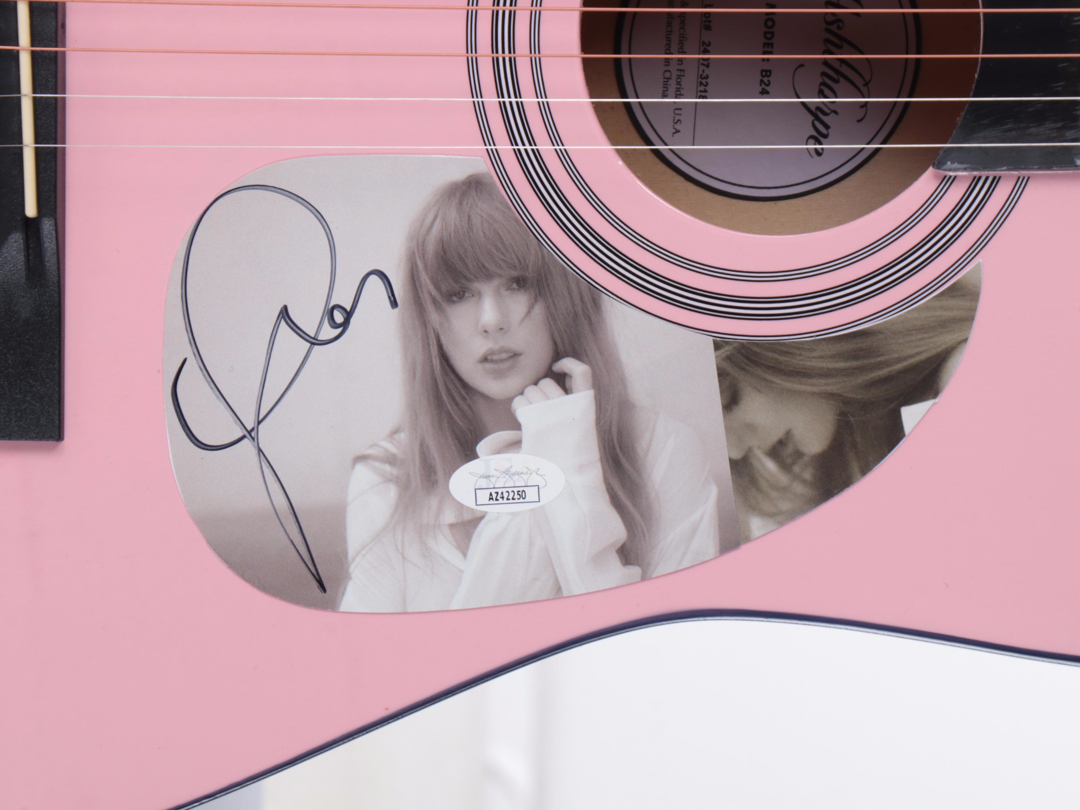 Taylor Swift Decal-Signed Ashthorpe Acoustic Guitar, JSA