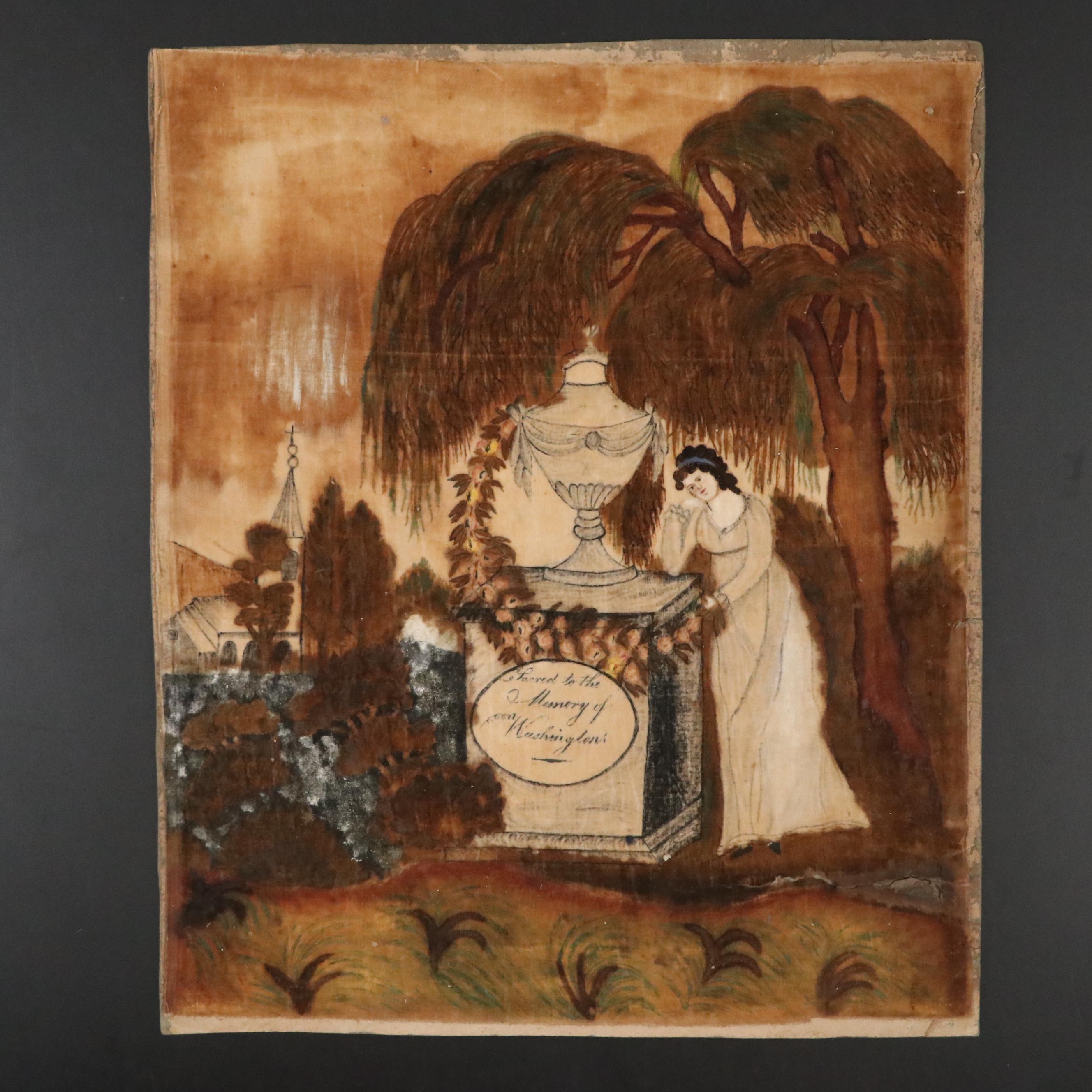 George Washington Mourning Picture, circa 1800