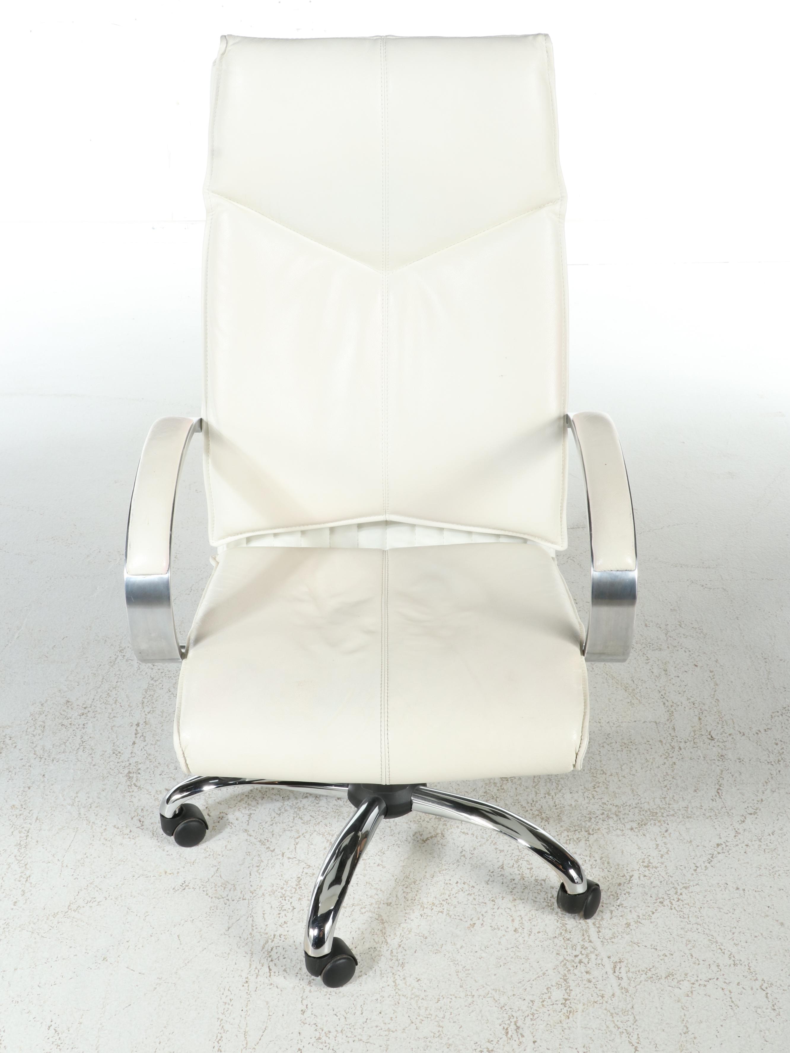 Faux Leather High-Back Office Chair