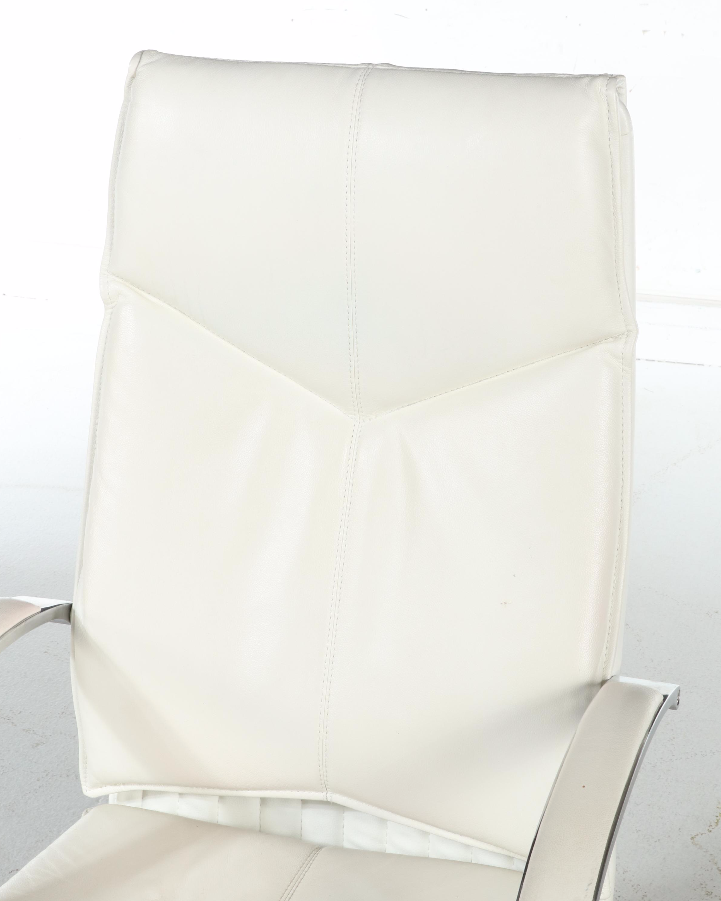 Faux Leather High-Back Office Chair