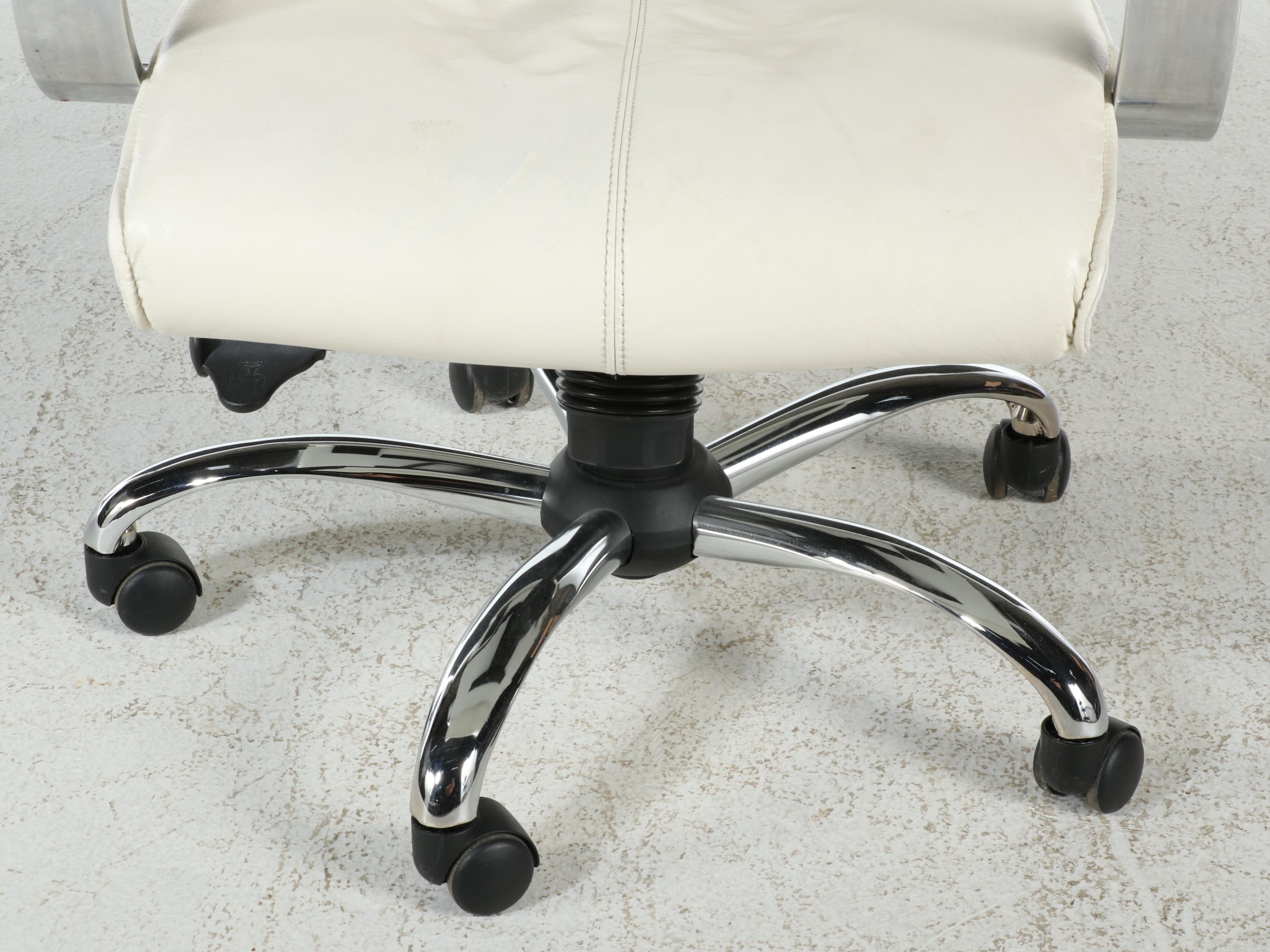 Faux Leather High-Back Office Chair