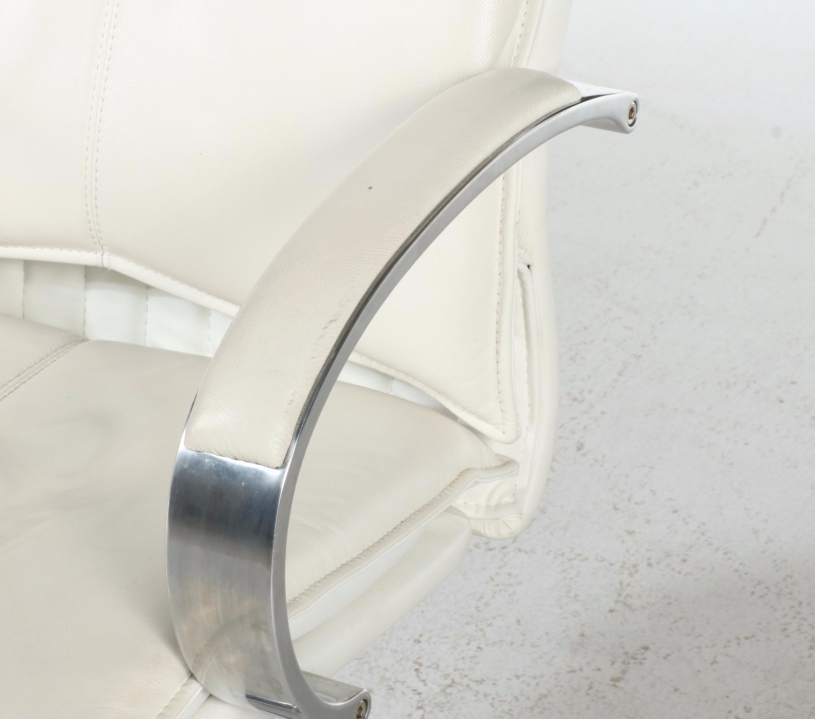 Faux Leather High-Back Office Chair