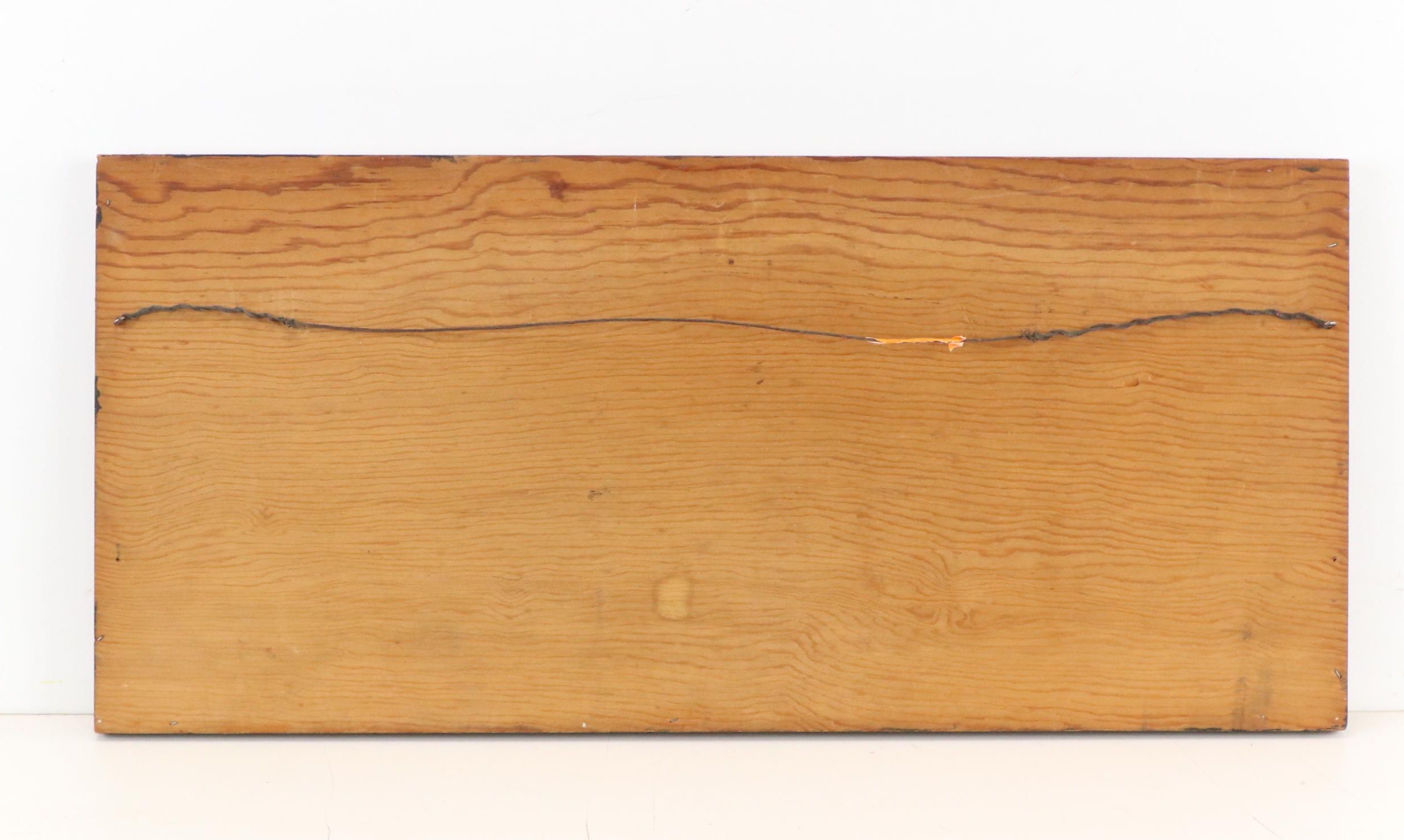 Wood Marquetry Landscape Panel, 20th Century