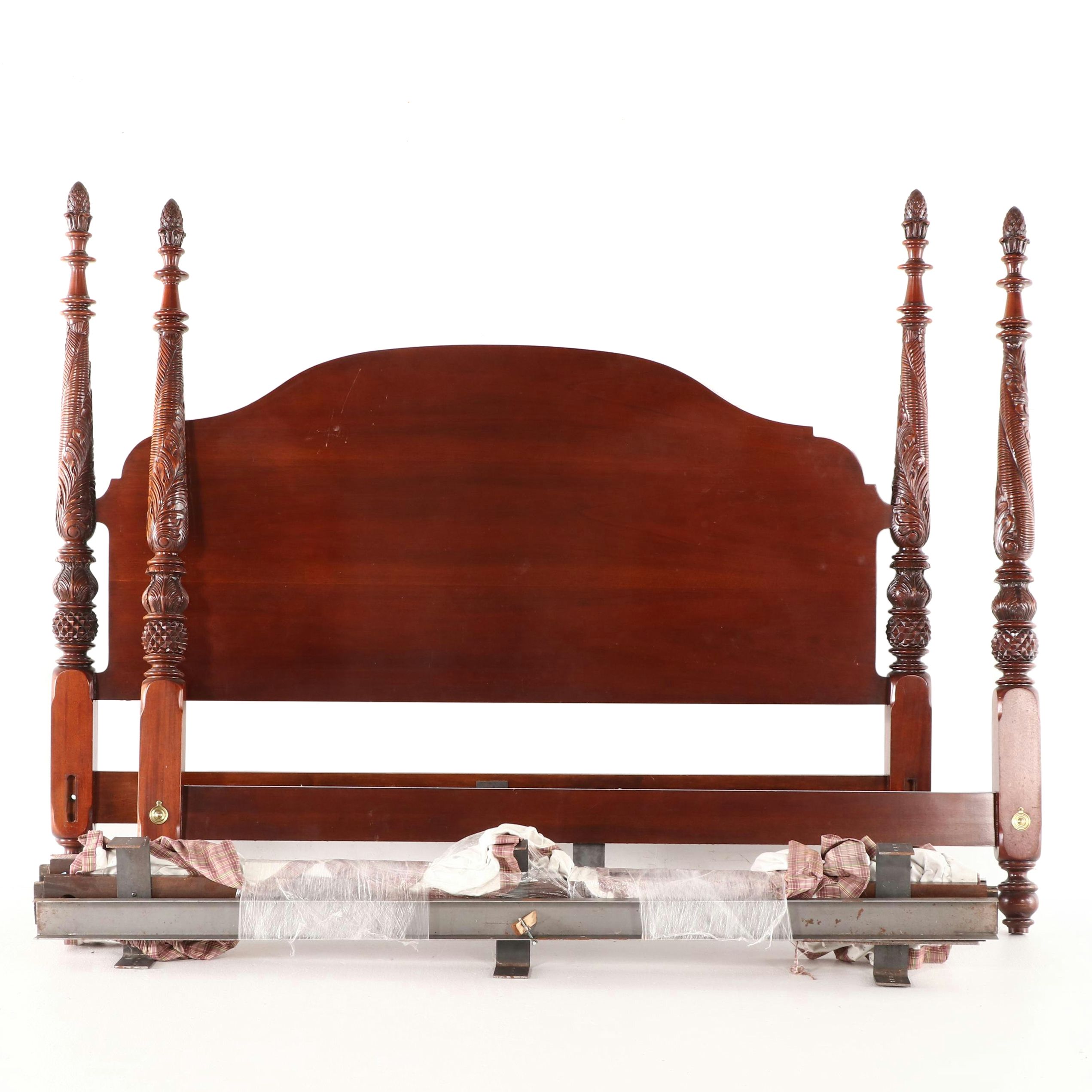 Georgian Style Cherry King Size Four Poster Bed