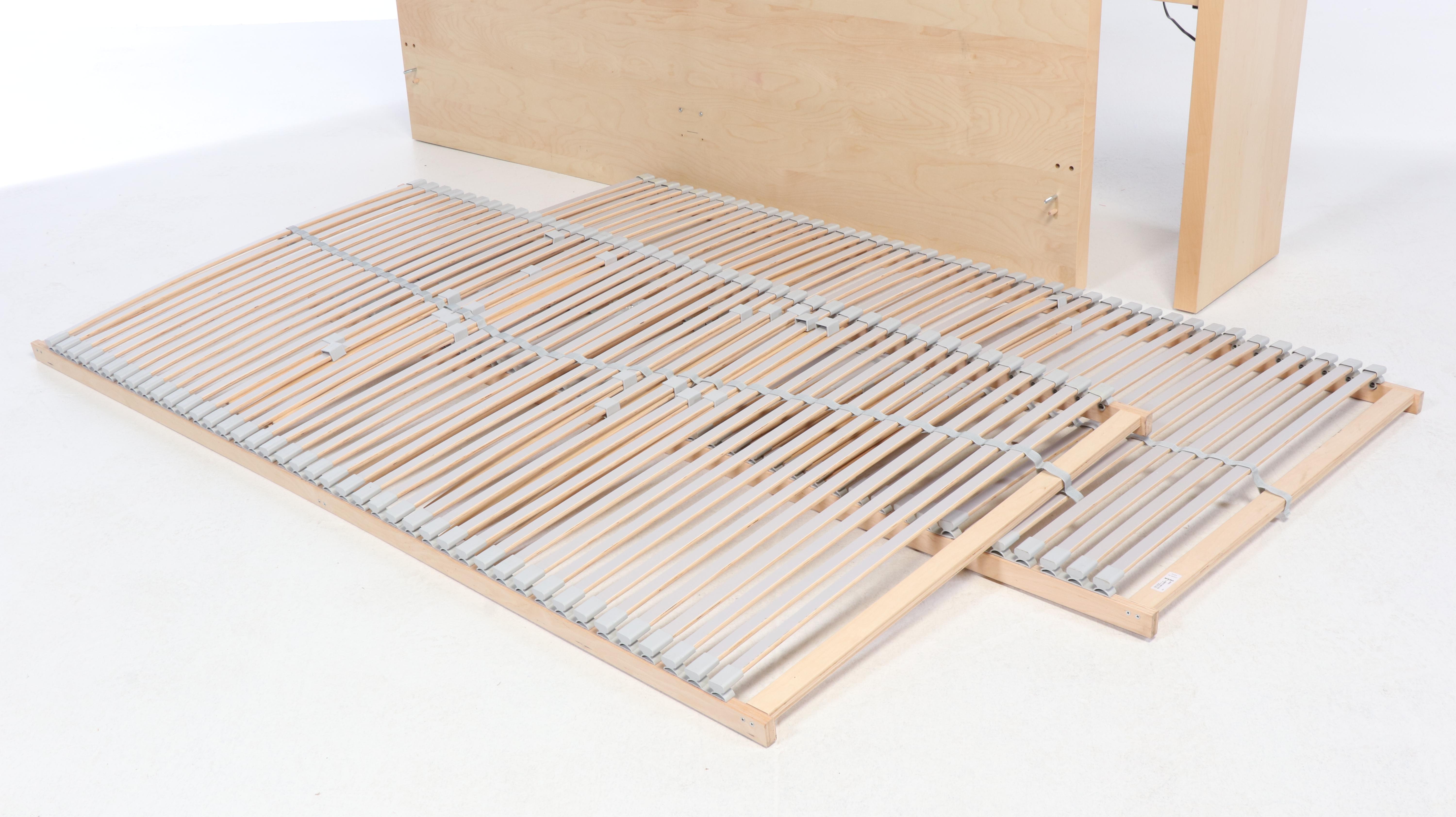 IKEA Sultan Laxeby Slatted Bed Base with Console Table and Other Furniture