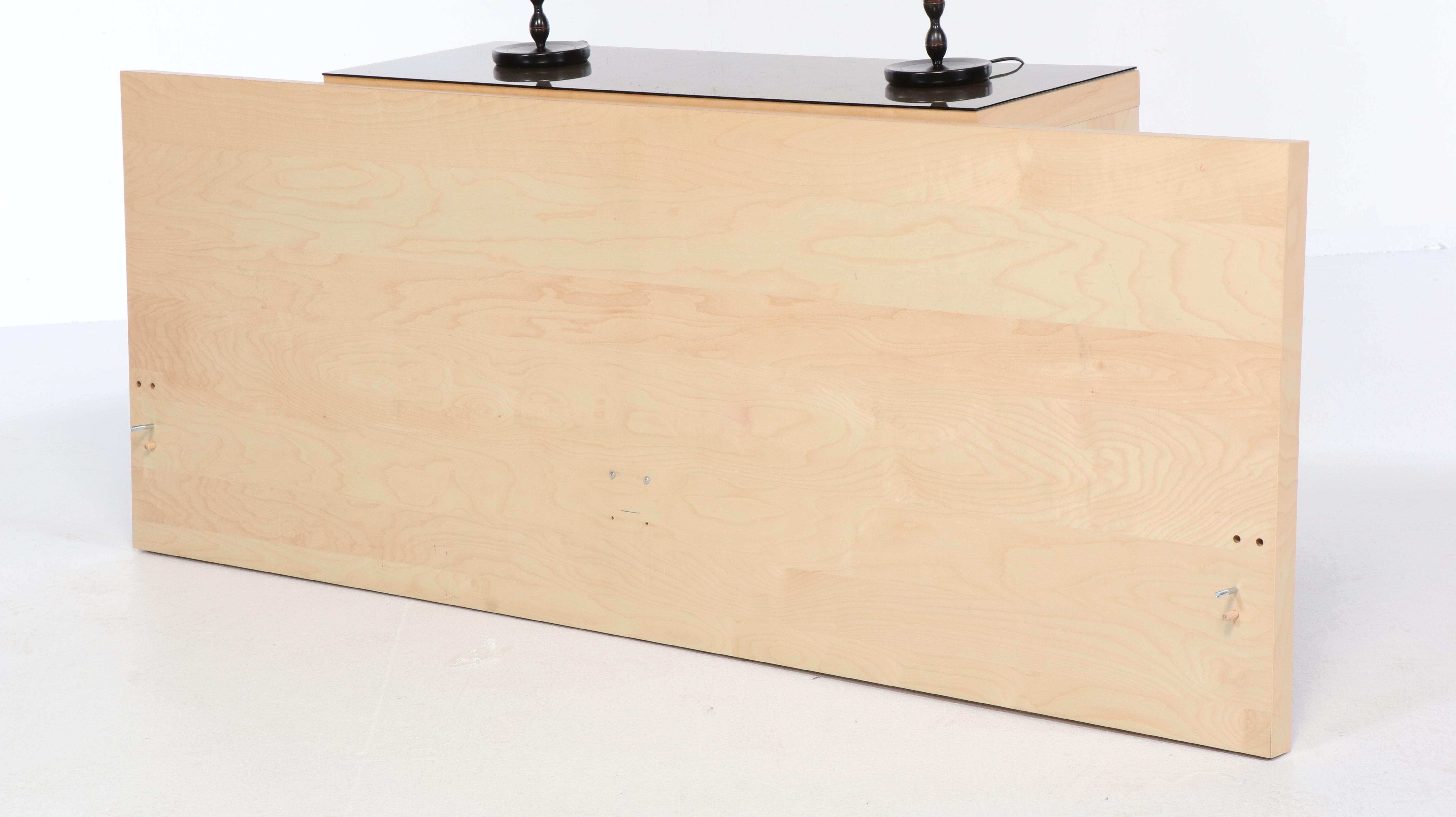 IKEA Sultan Laxeby Slatted Bed Base with Console Table and Other Furniture