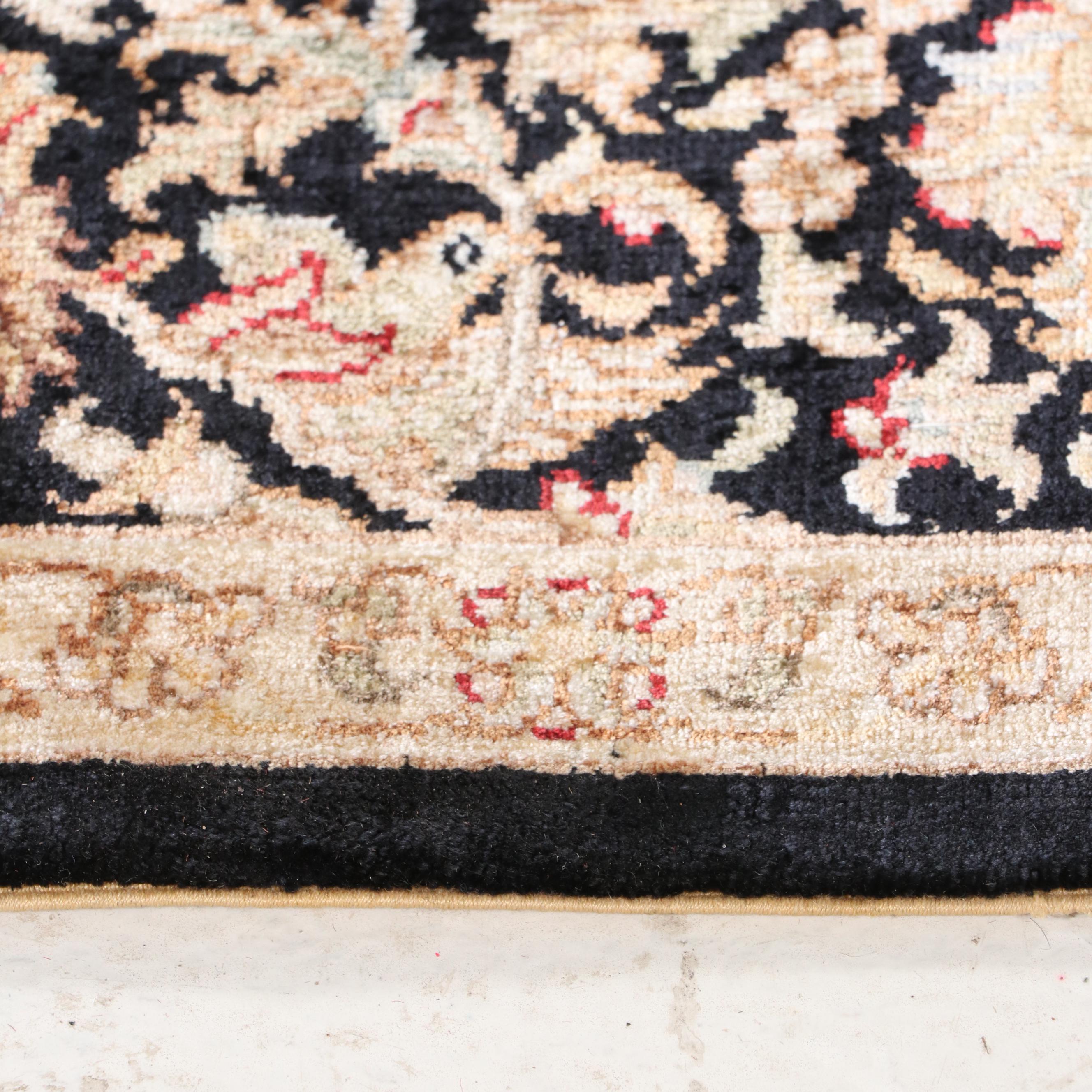 4'5 x 6'1 Hand-Knotted Sino-Persian "Noah's Ark" Silk Area Rug