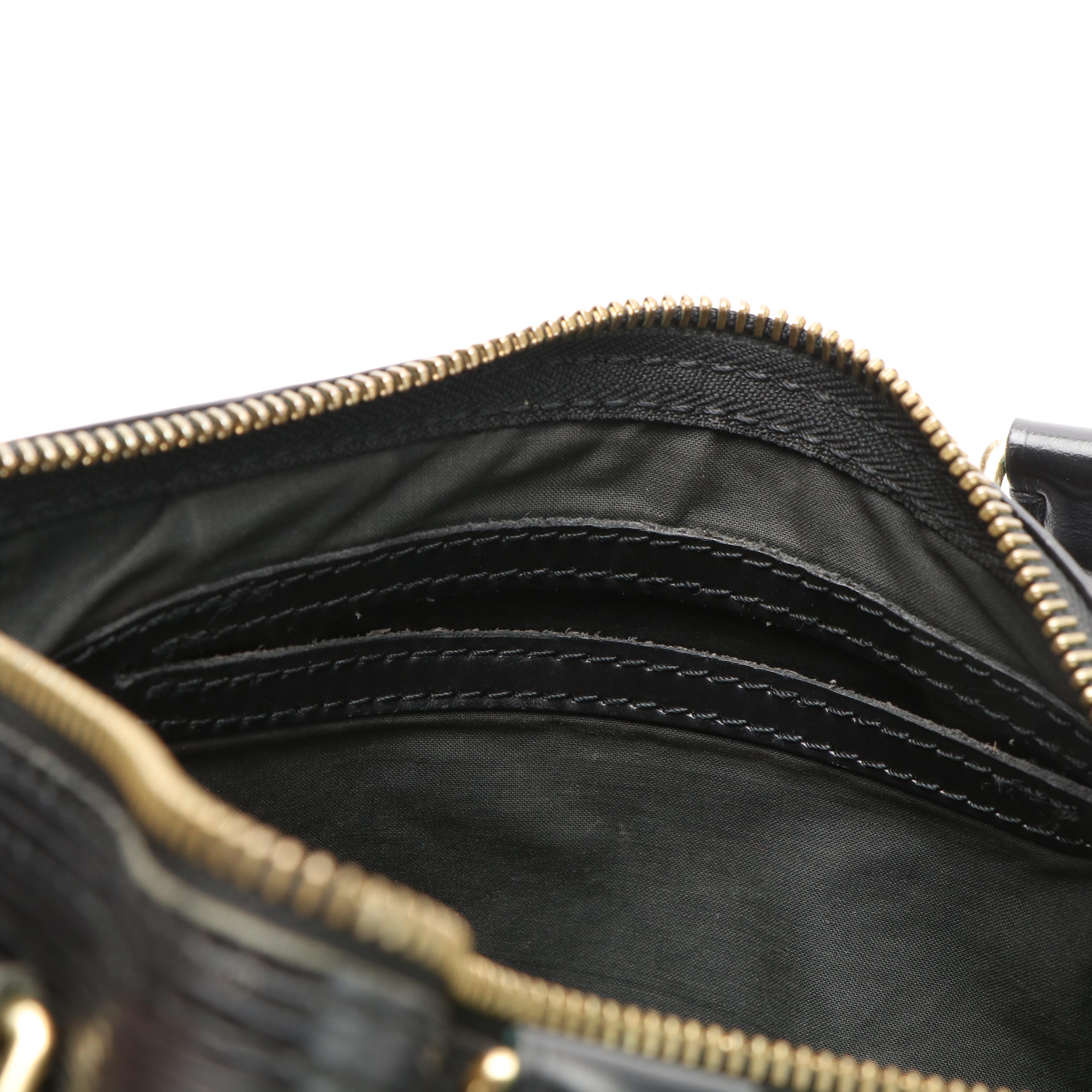 Louis Vuitton Speedy 28 Handbag in Black Epi Leather