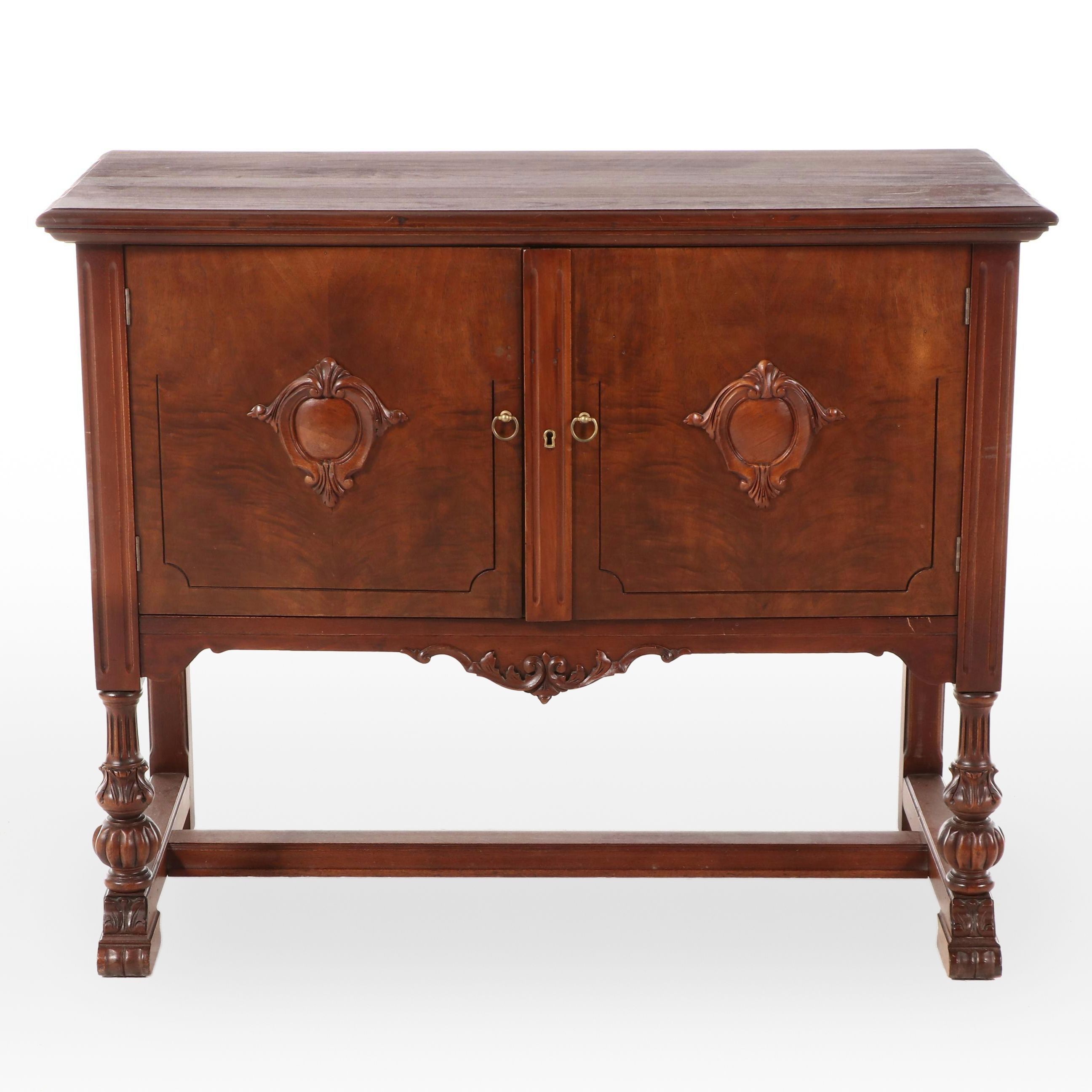 Jacobean Style Mahogany Buffet, Early to Mid-20th Century