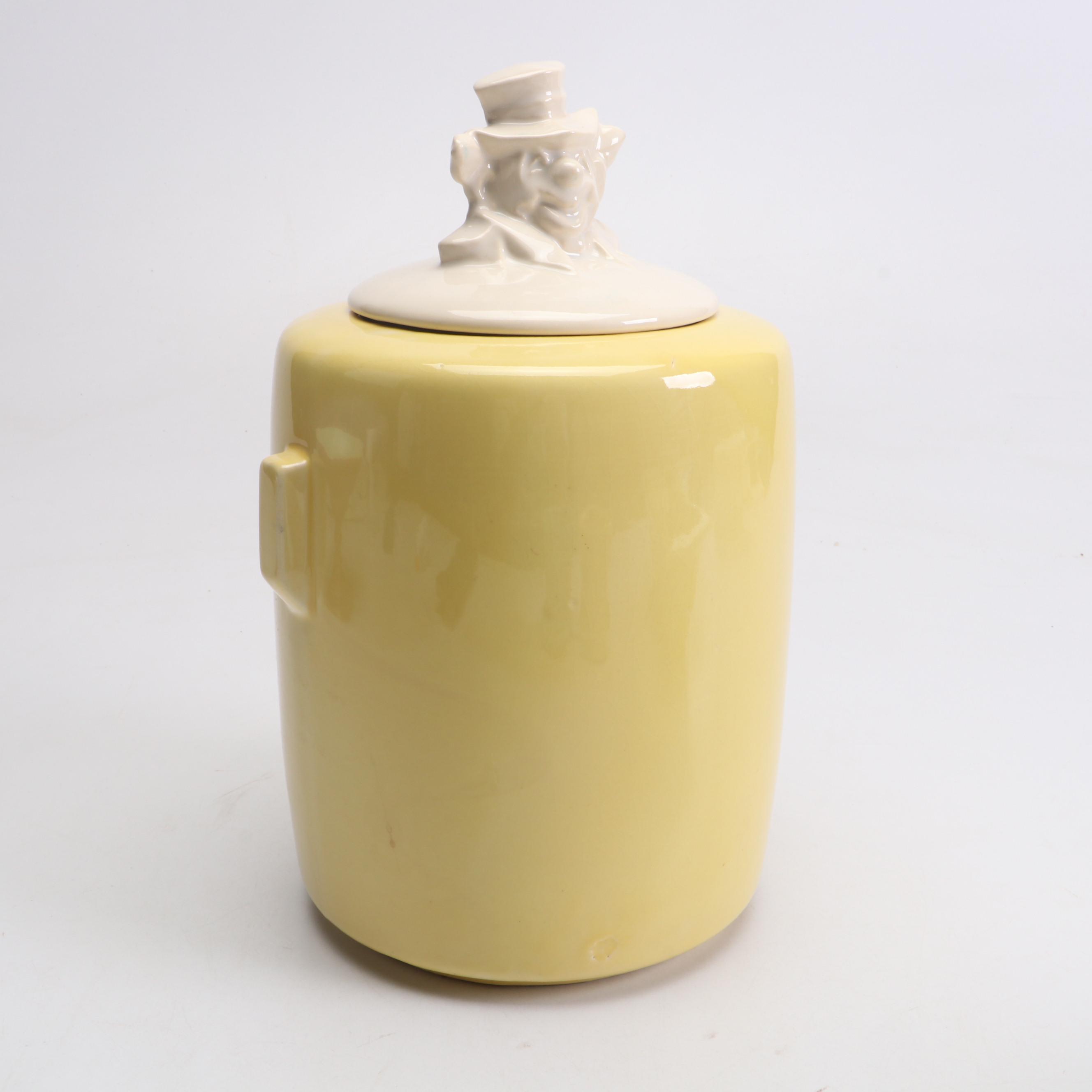 McCoy Ceramic Cookie Jar and Planters with Other Pedestal Bowl and Planter