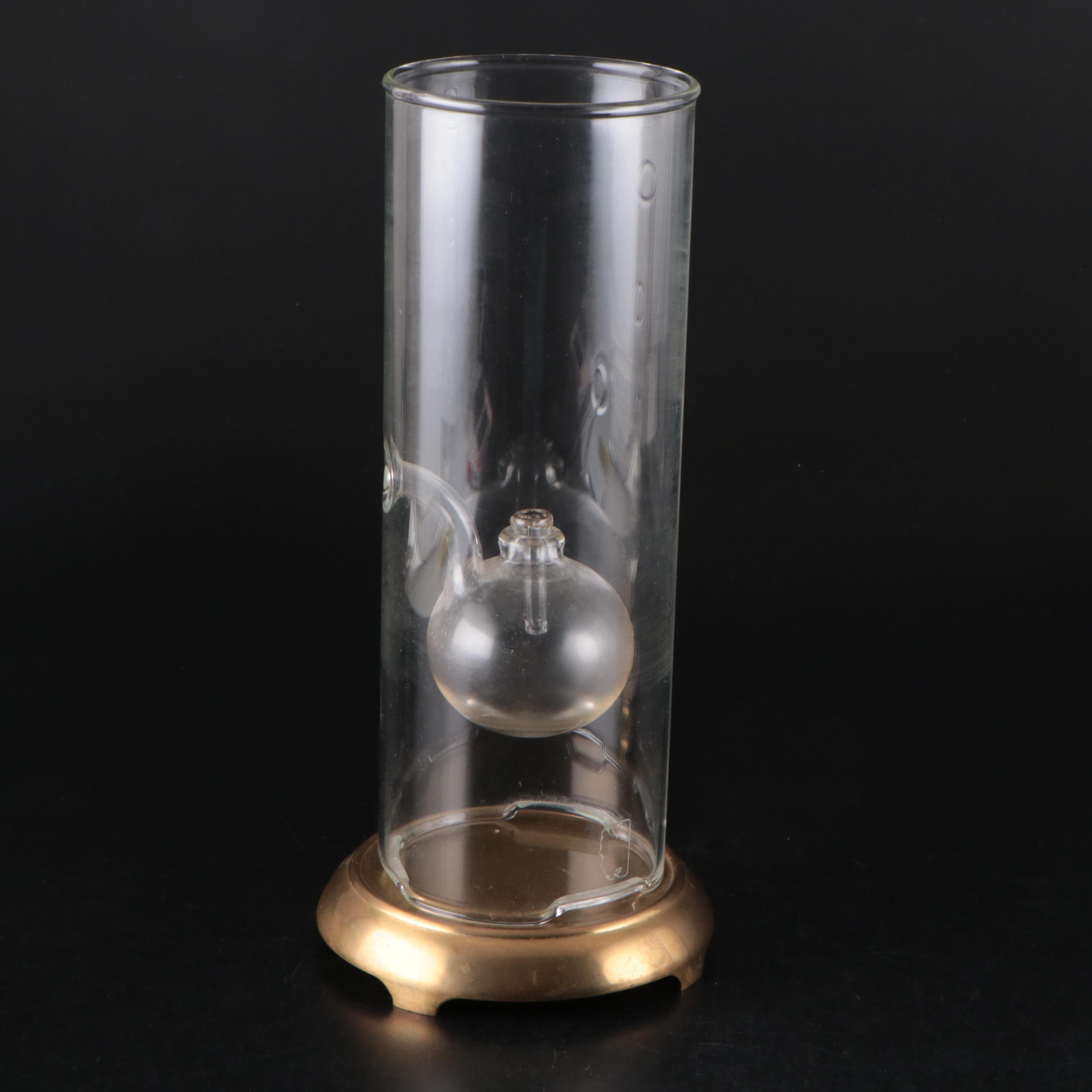 Wolfard Glassblowing Co. Glass and Brass Oil Lamps