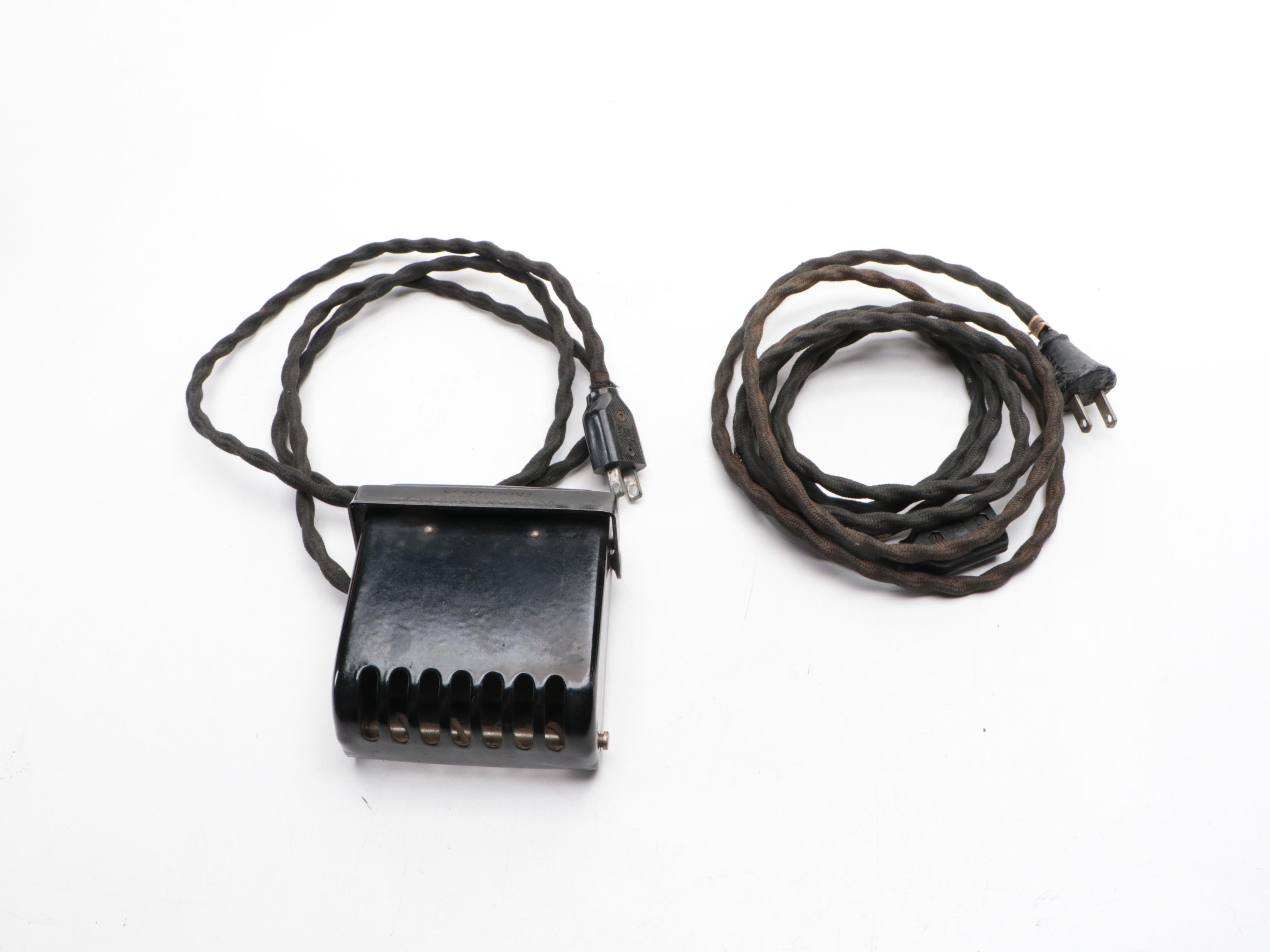 General Electric Model A Sewhandy Sewing Machine with Case and Accessories