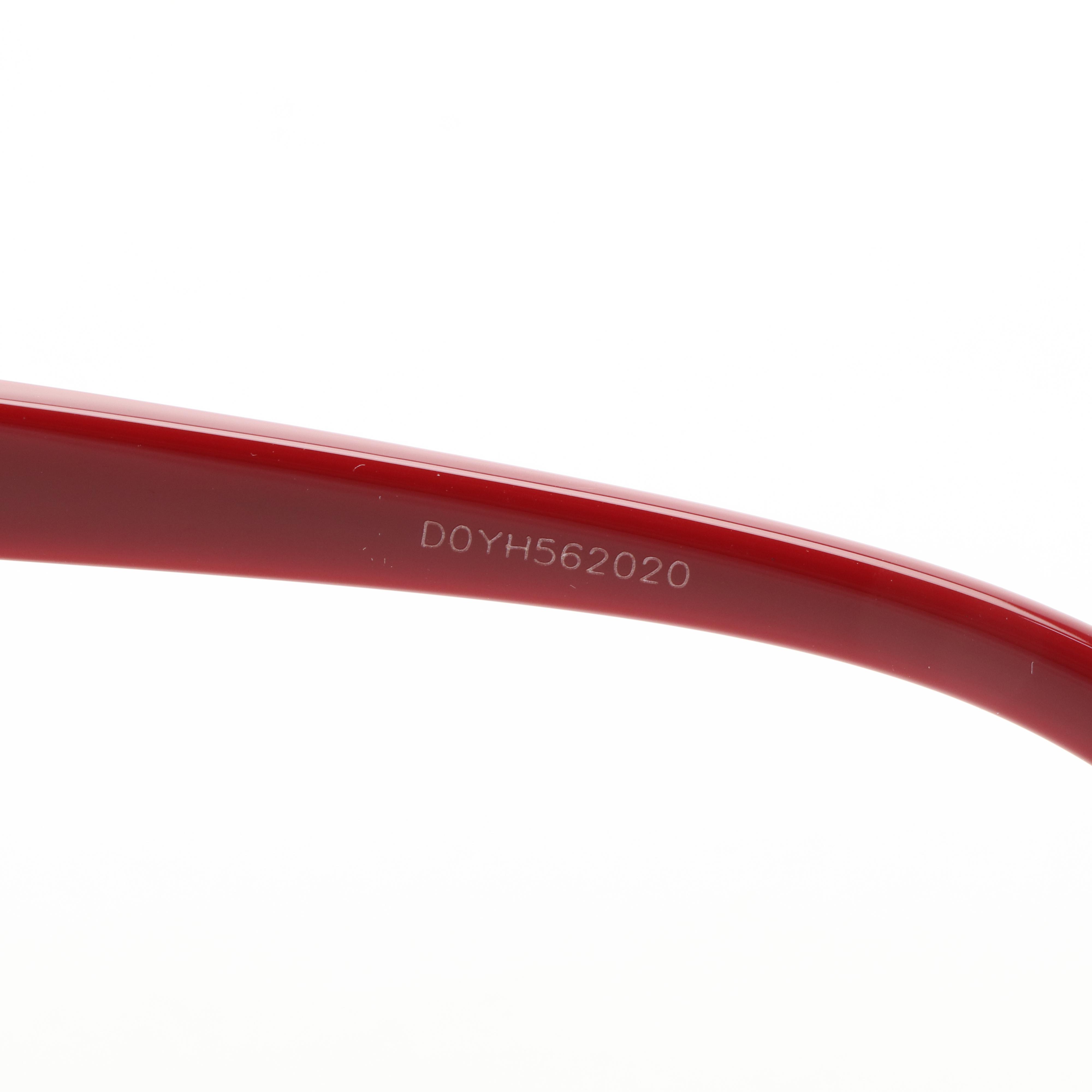 Gucci GG1191SK Round Oversized Red Sunglasses with Case