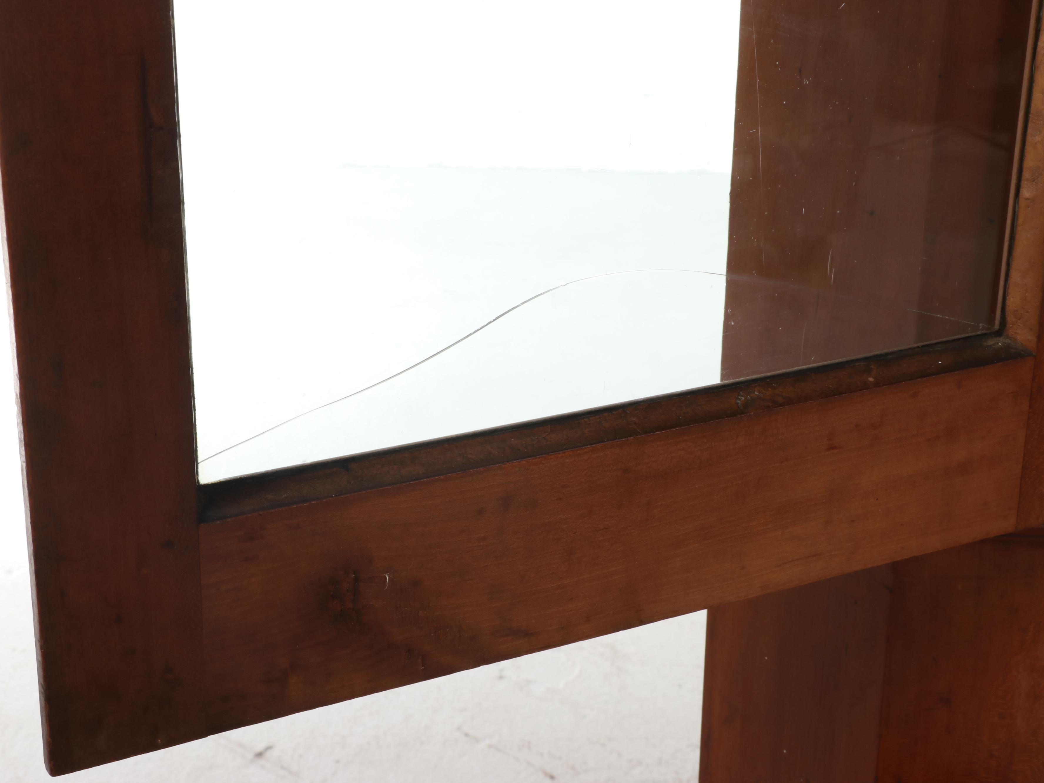 American Cherrywood Eight-Light Corner Cupboard, 19th Century