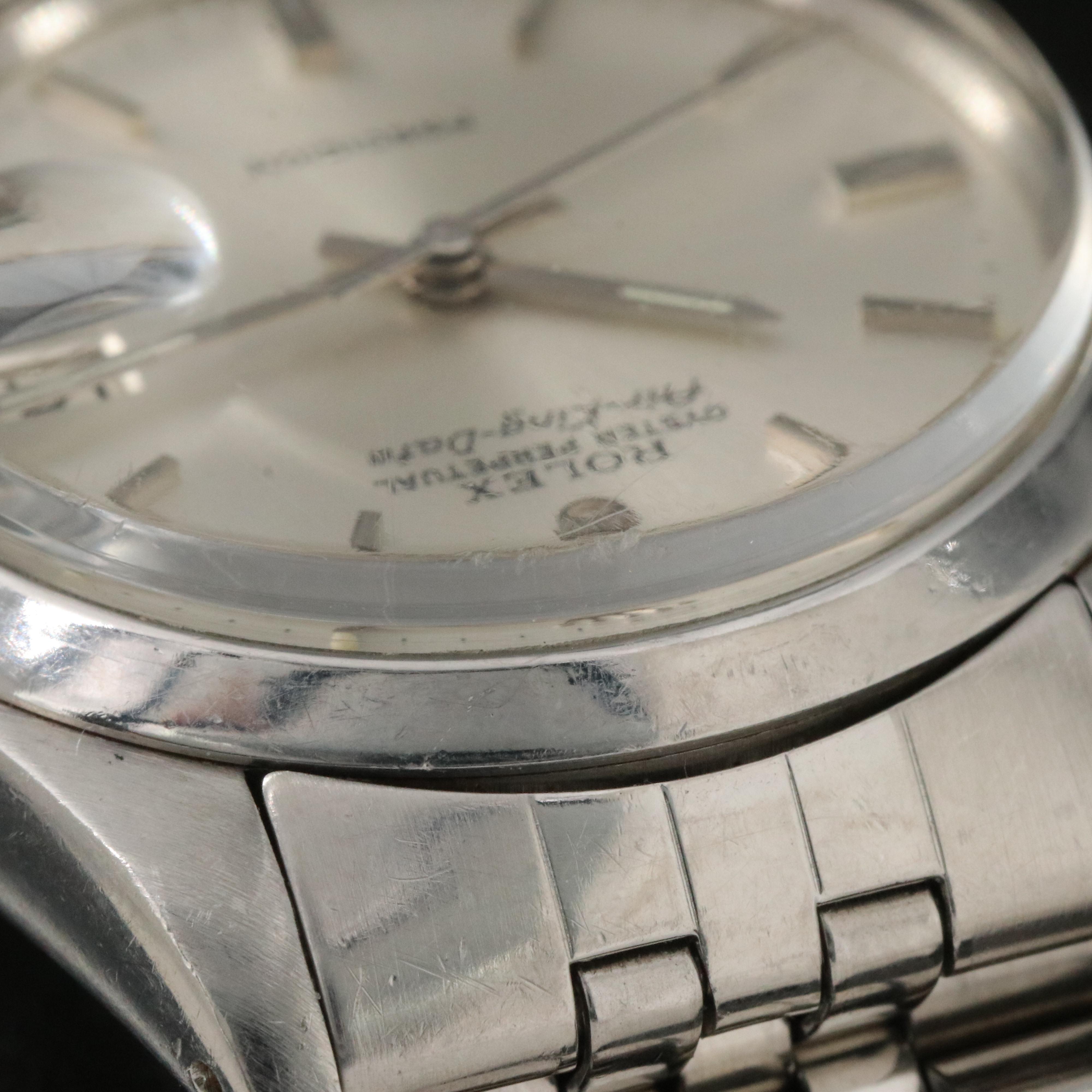 1972 Rolex Air-King Date Stainless Steel Watch