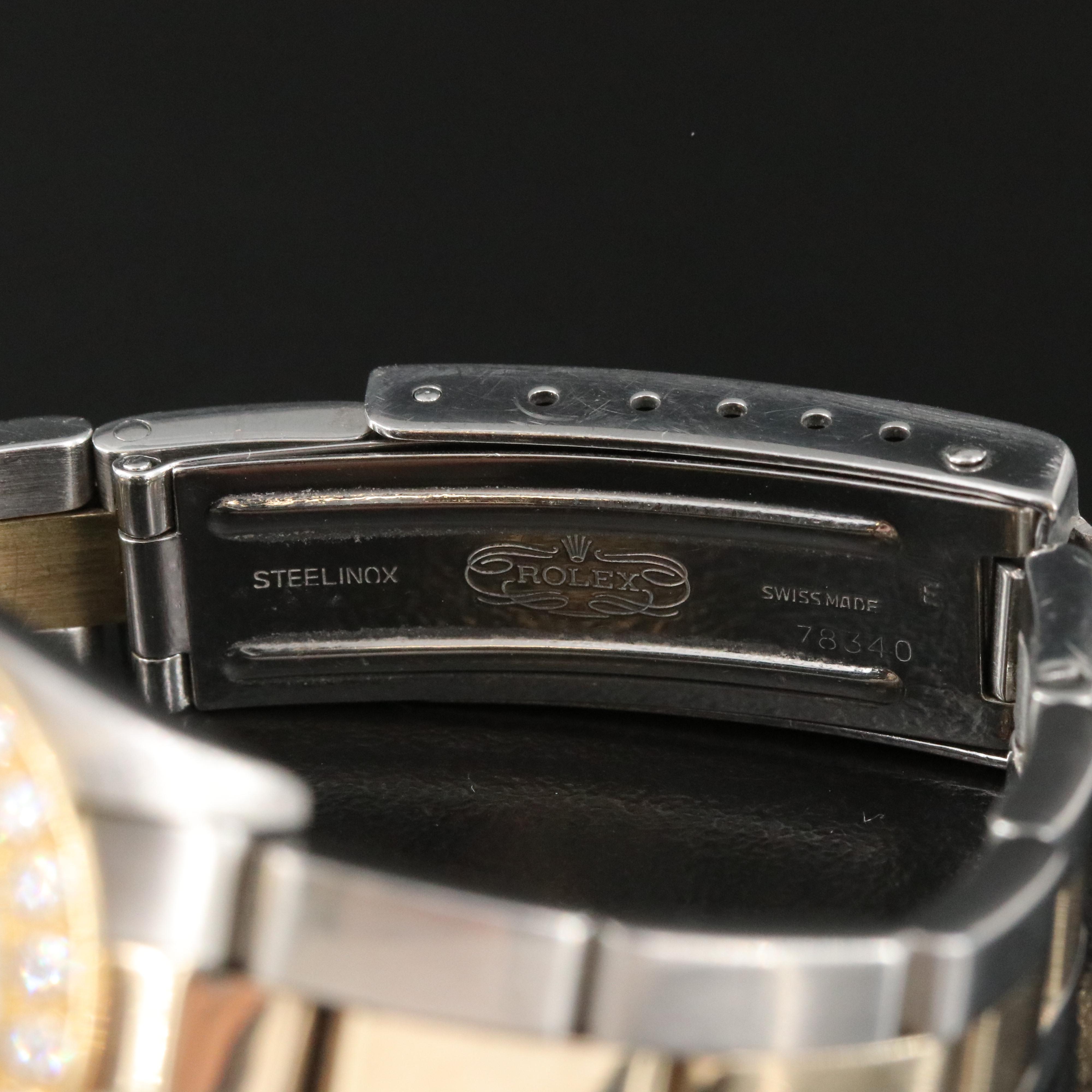 1993 Rolex Custom Diamond Dial and Bezel Datejust Watch