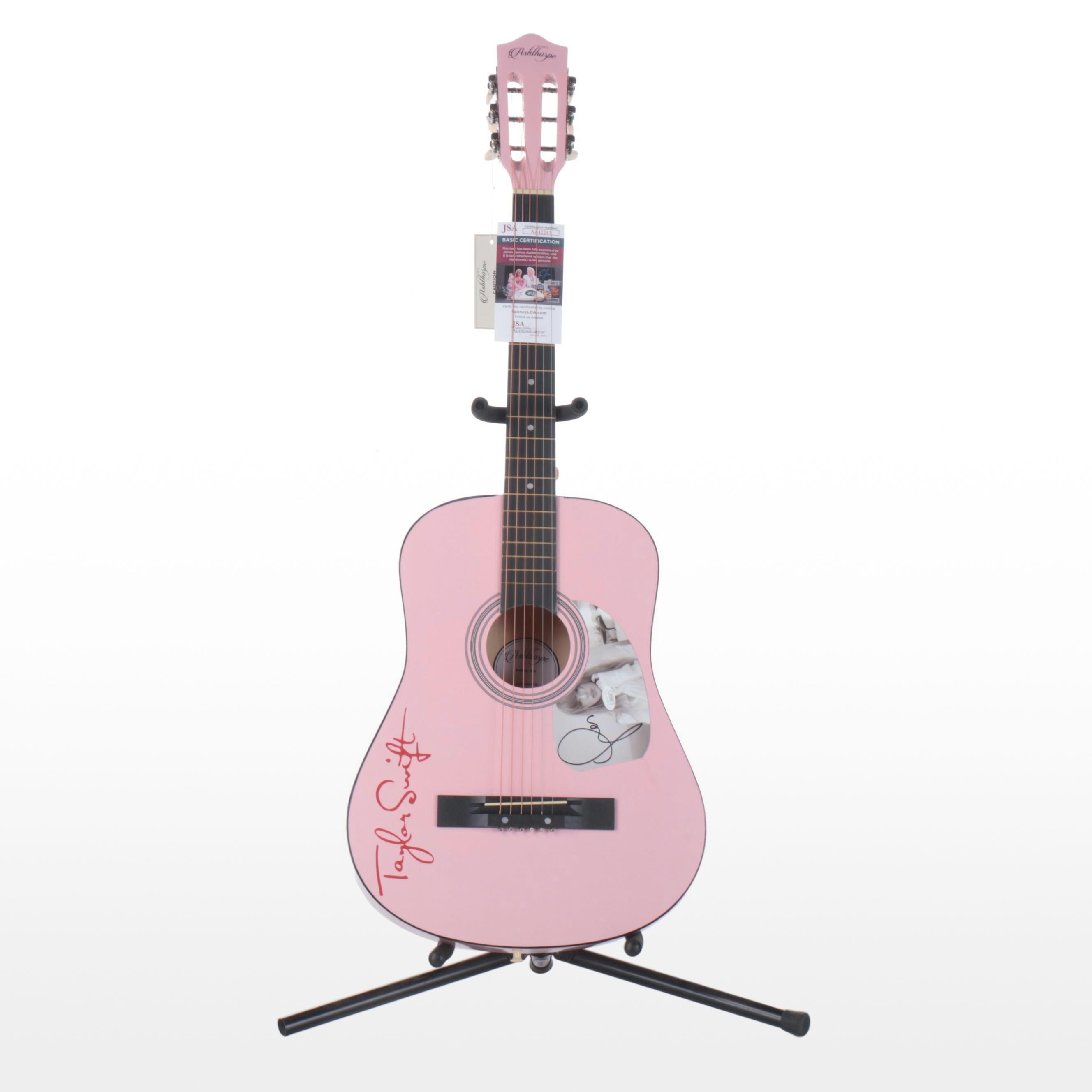 Taylor Swift Decal-Signed Ashthorpe Acoustic Guitar, JSA