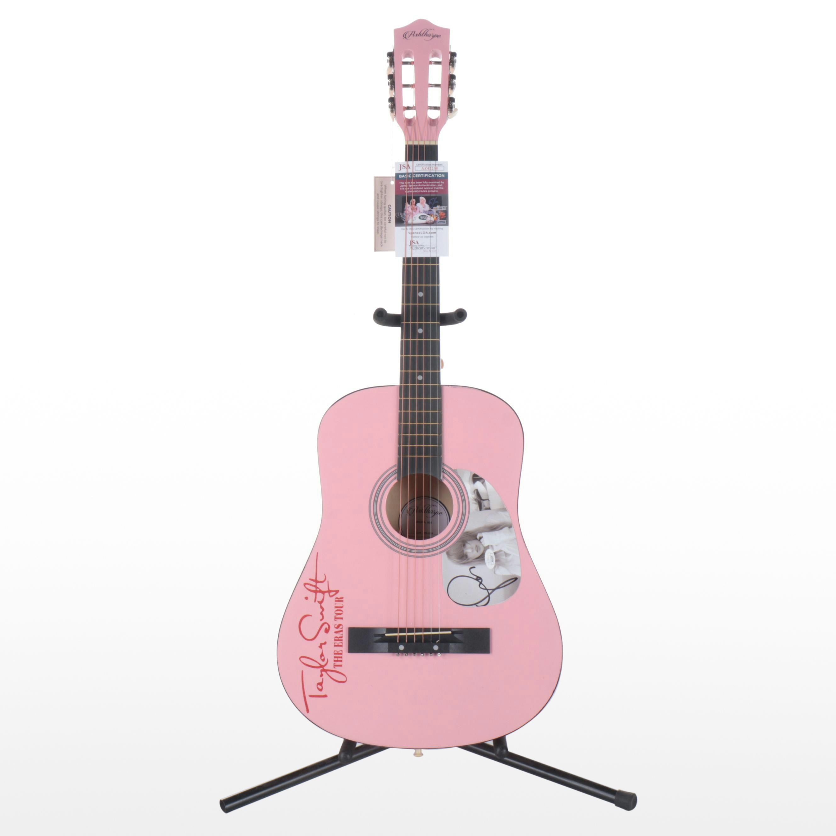 Taylor Swift Decal-Signed Ashthorpe Acoustic Guitar, JSA