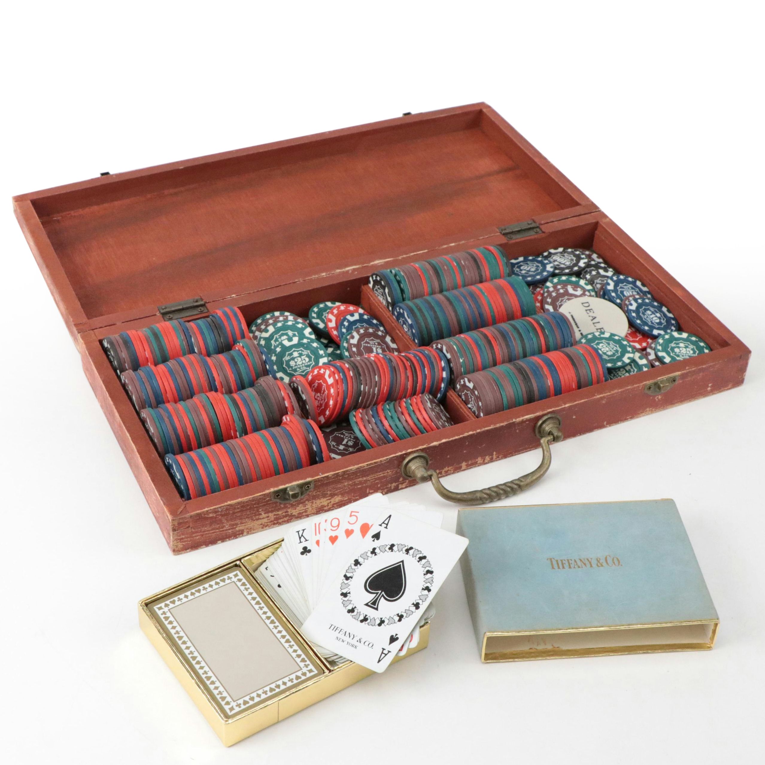 J. Pressman & Co. Poker Set and Tiffany & Co. Playing Cards