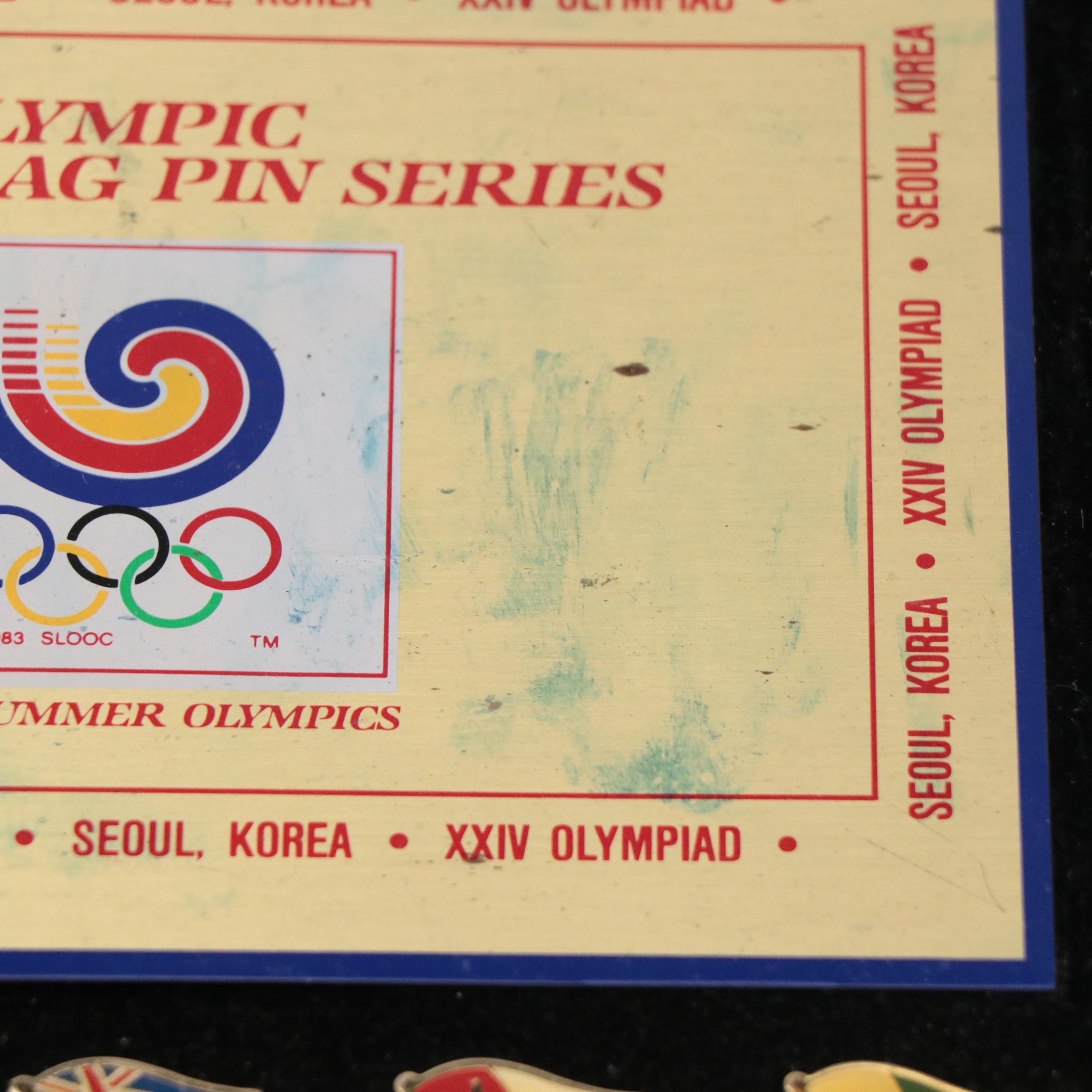 Coca-Cola Official Olympic International Flag Pin Set