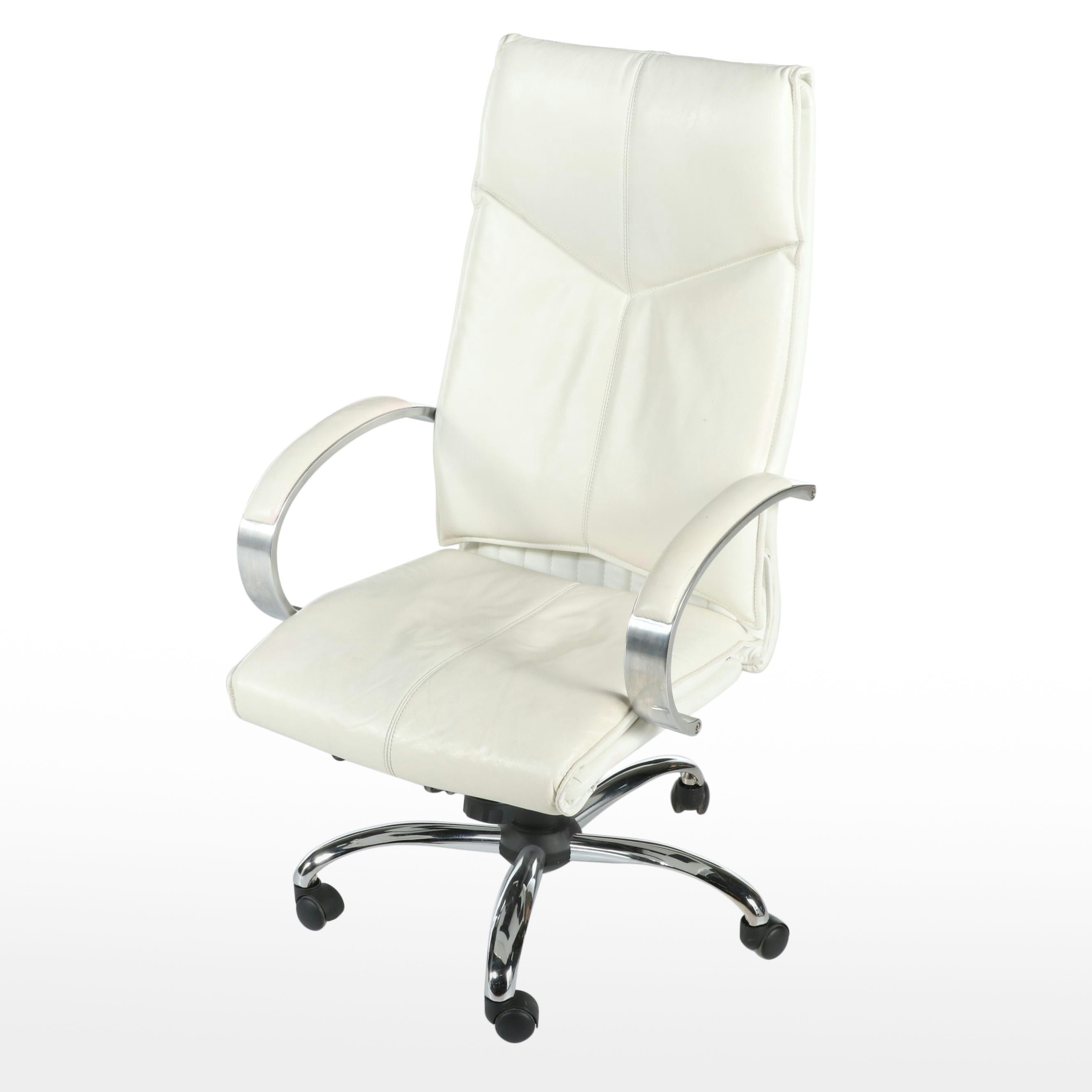Faux Leather High-Back Office Chair