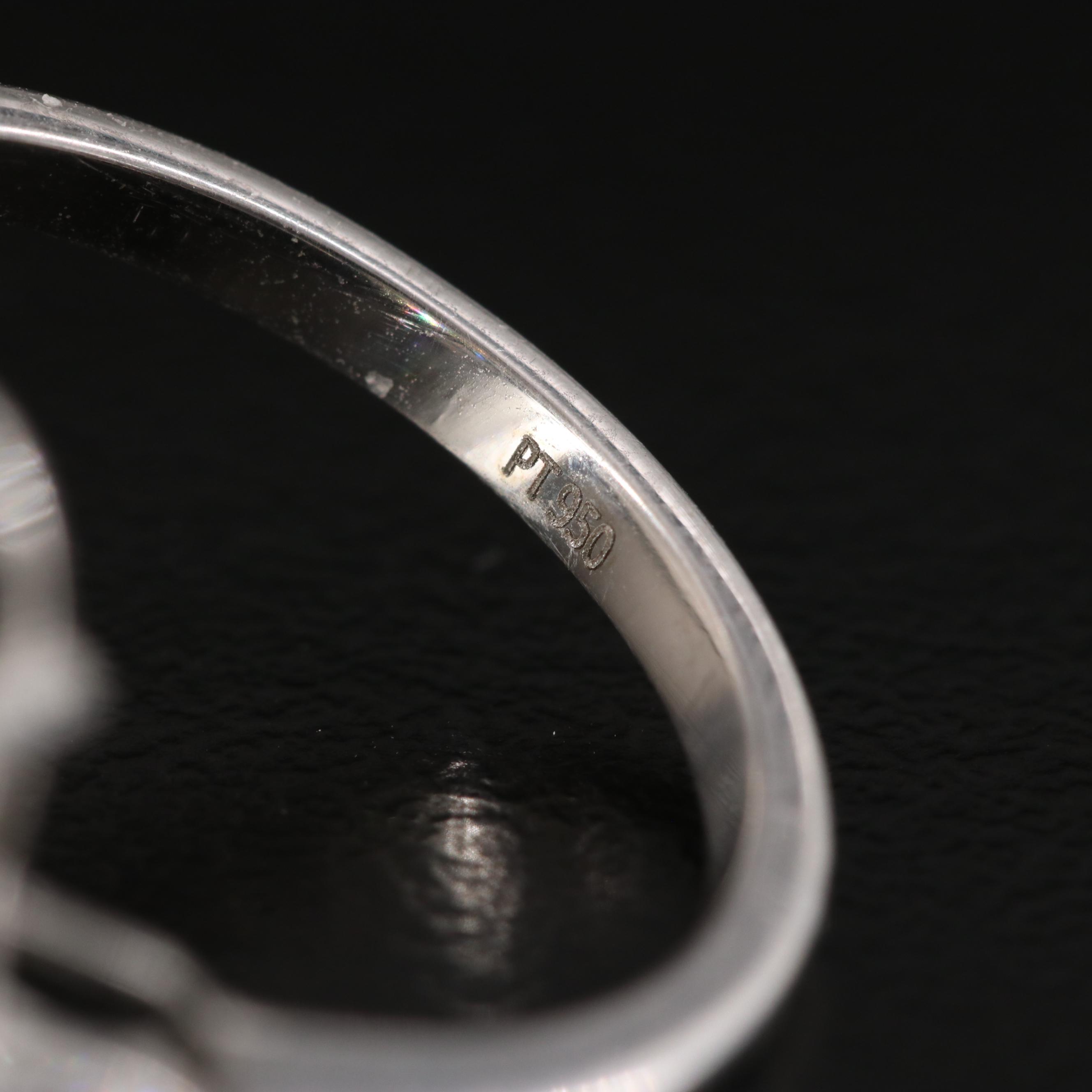 Platinum 5.93 CTW Lab Grown Diamond Ring with IGI Report