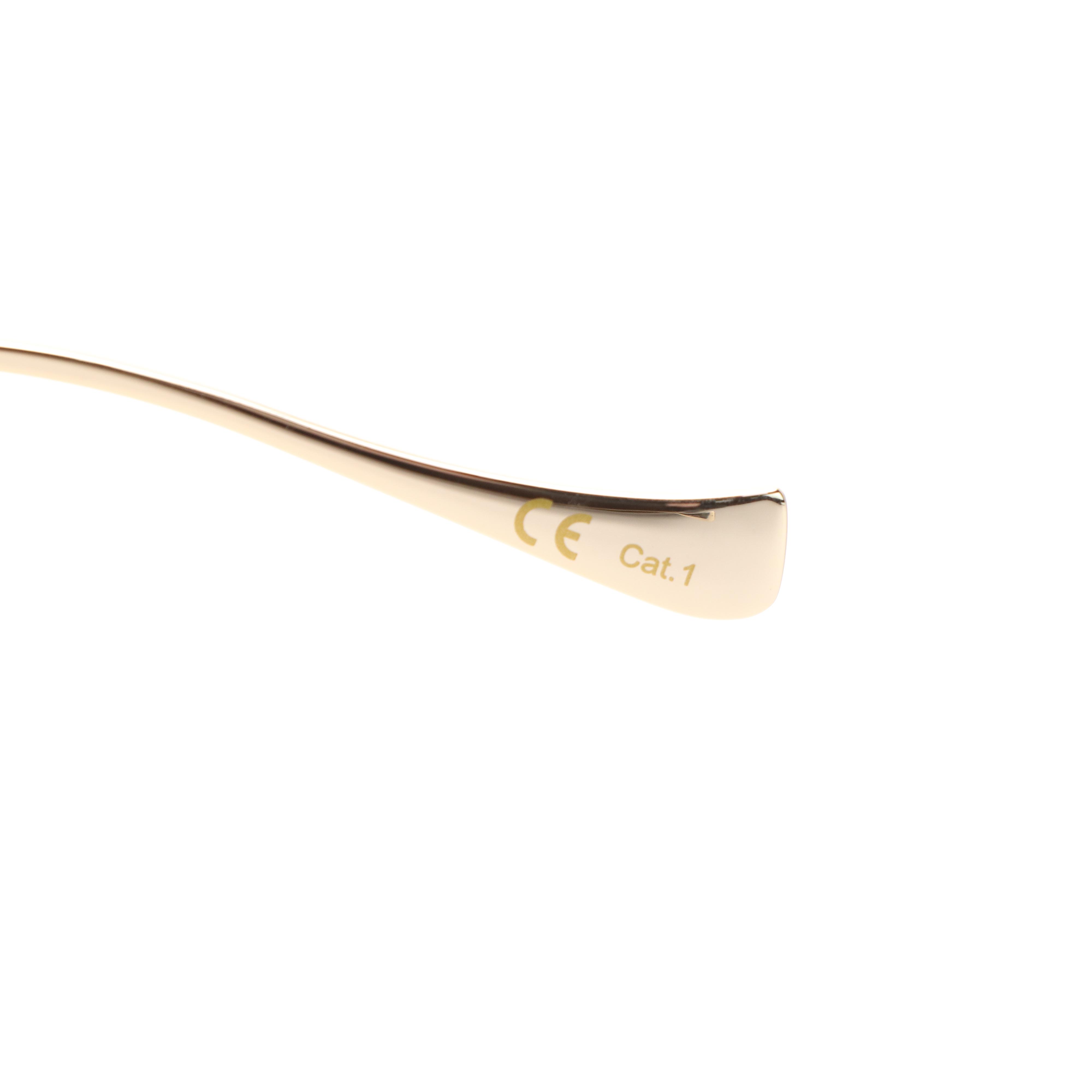 Gucci GG1206SA Round Gold Tone/Pink Sunglasses with Case