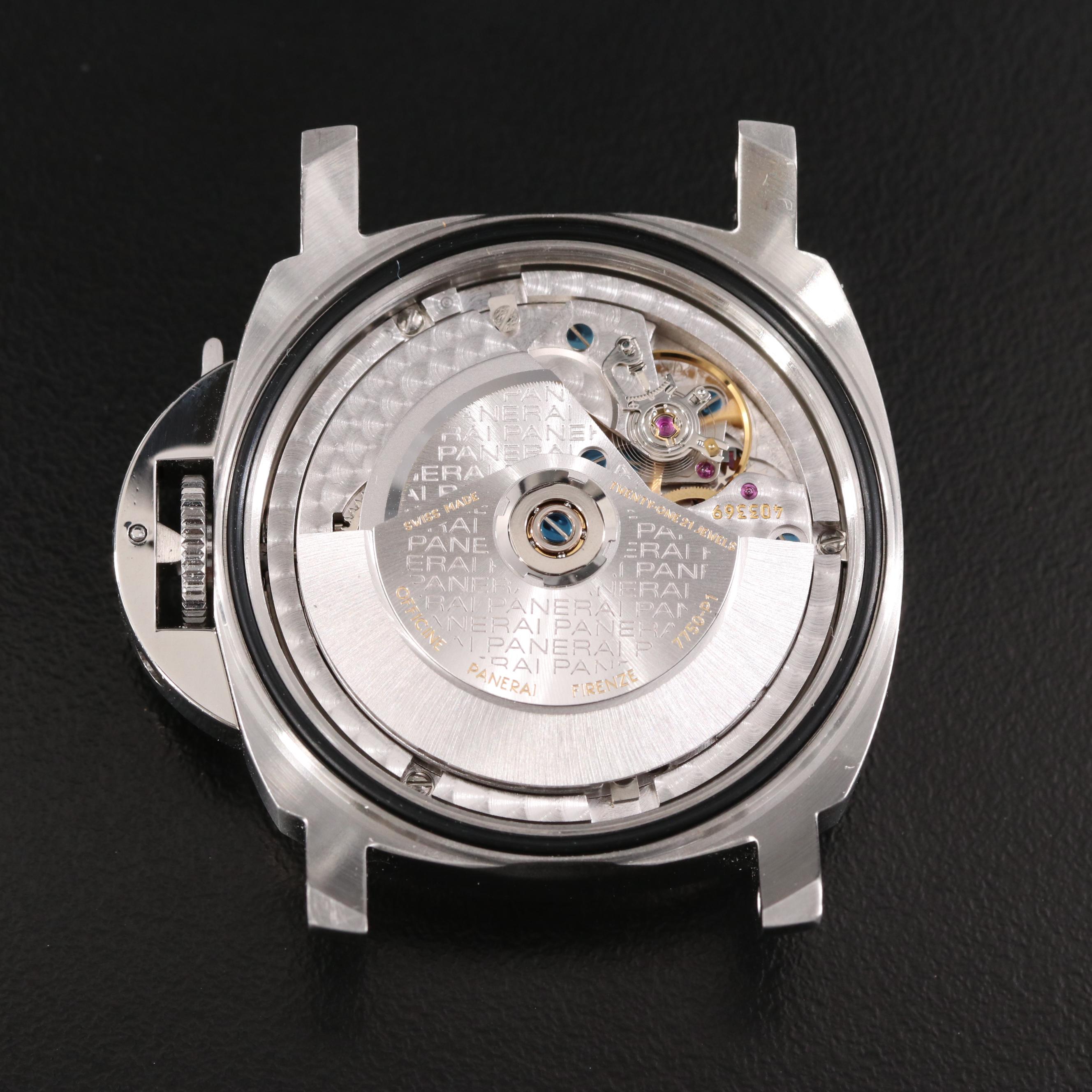 Panerai Luminor Date 40mm Steel Black Automatic Watch