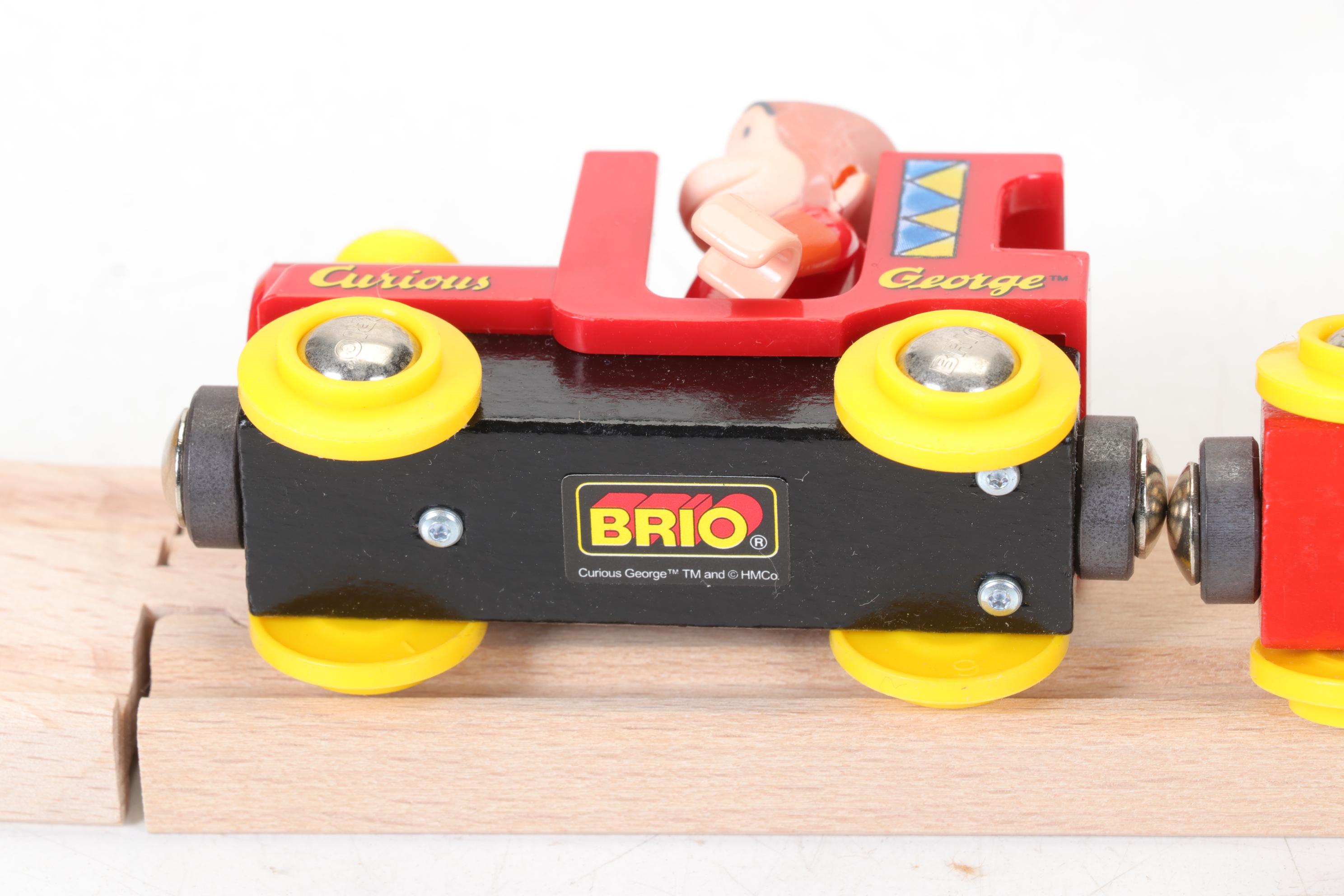 Curious George BRIO Wooden Railway Circus Train Set, Early 2000s
