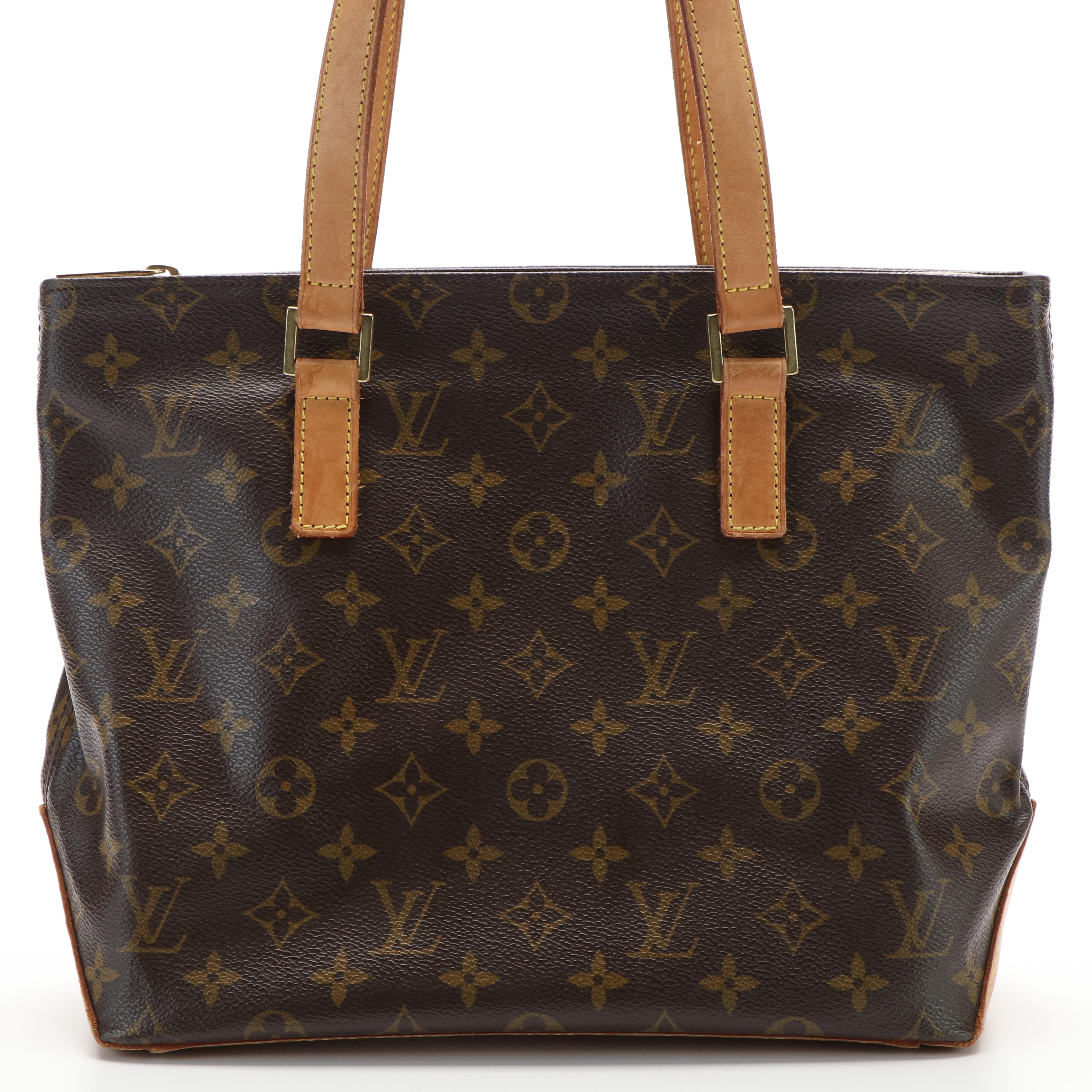 Louis Vuitton Cabas Piano Shoulder Bag in Monogram Canvas and Vachetta Leather