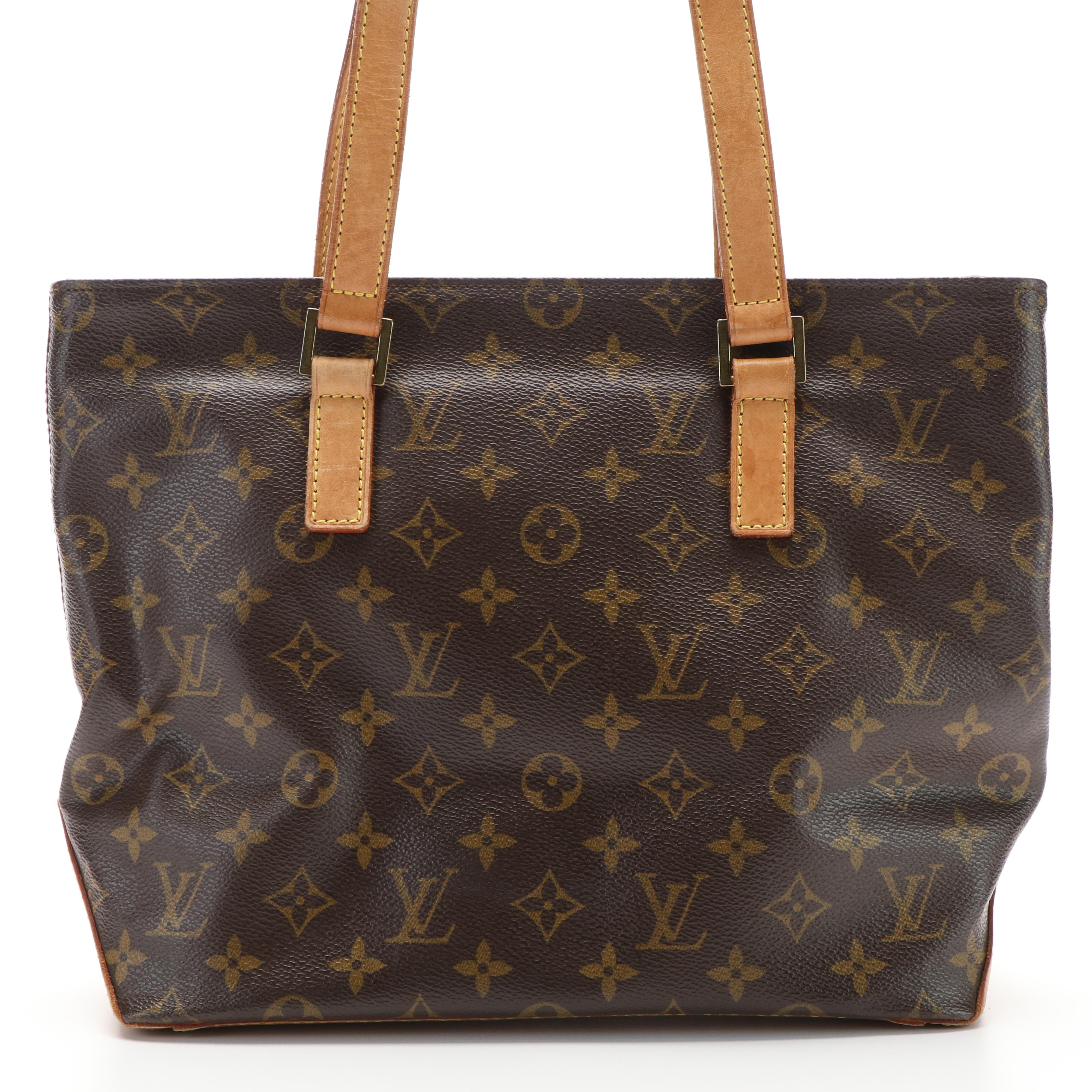 Louis Vuitton Cabas Piano Shoulder Bag in Monogram Canvas and Vachetta Leather